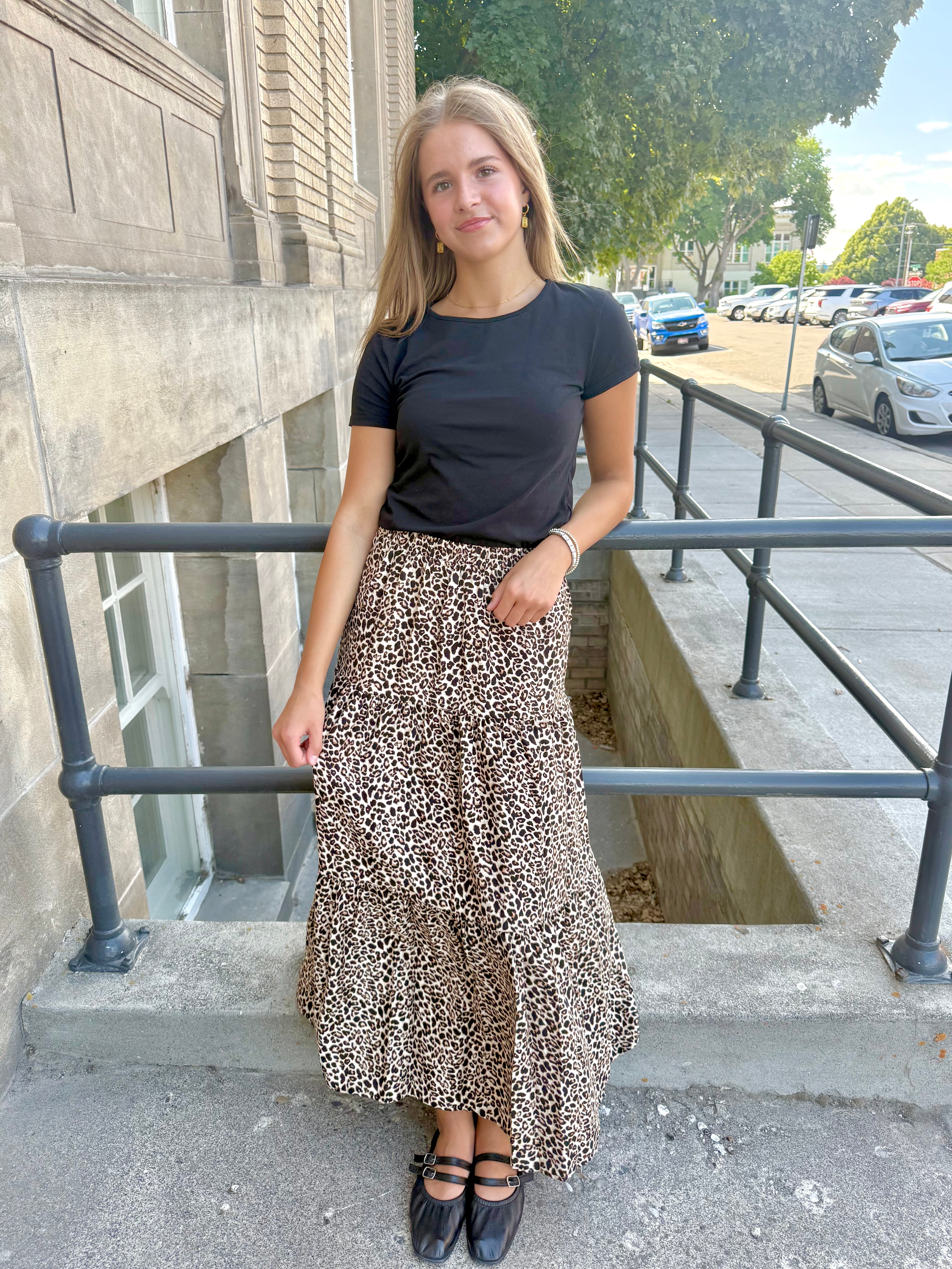 Luxe Animal Print Skirt