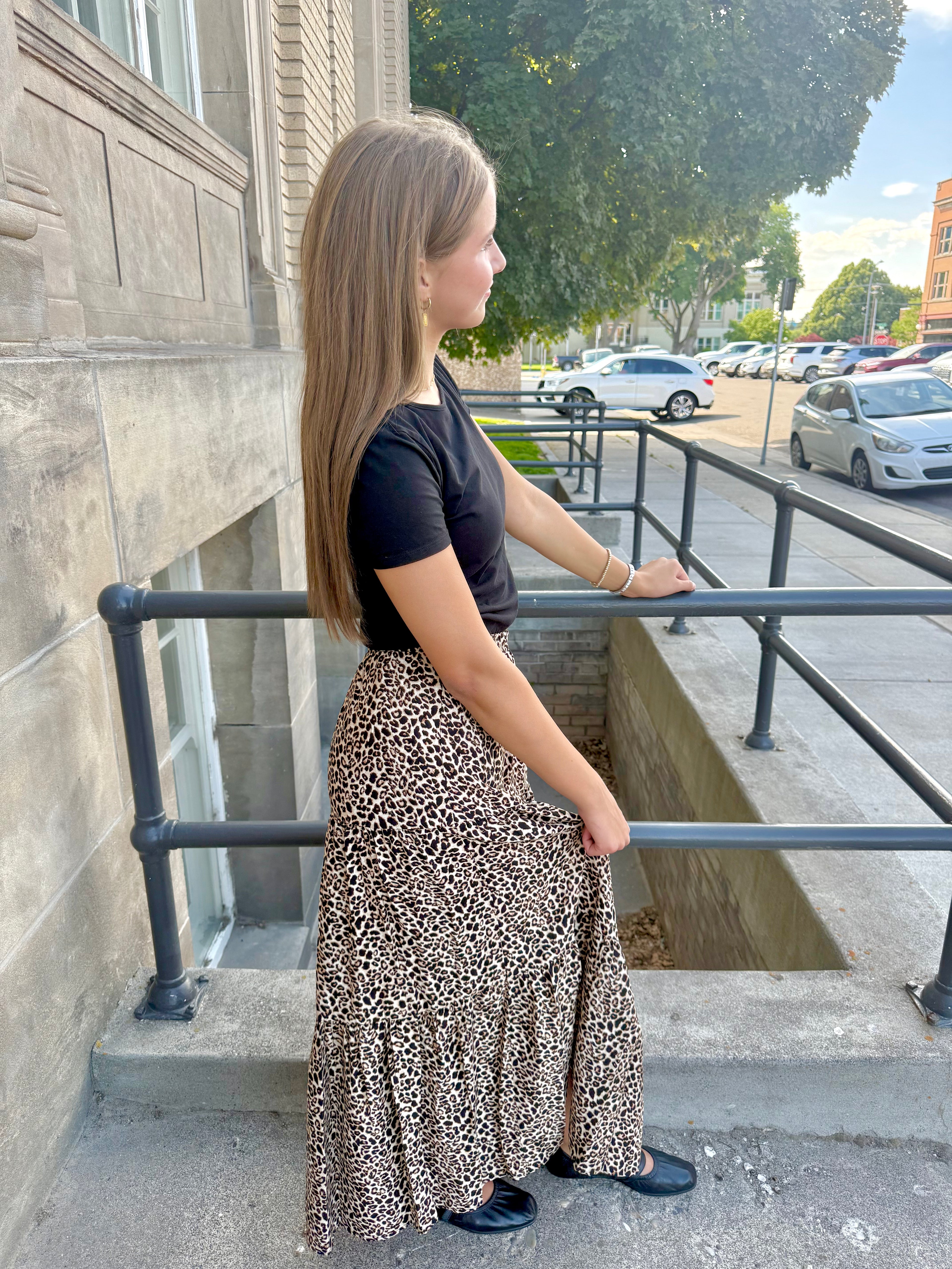 Luxe Animal Print Skirt