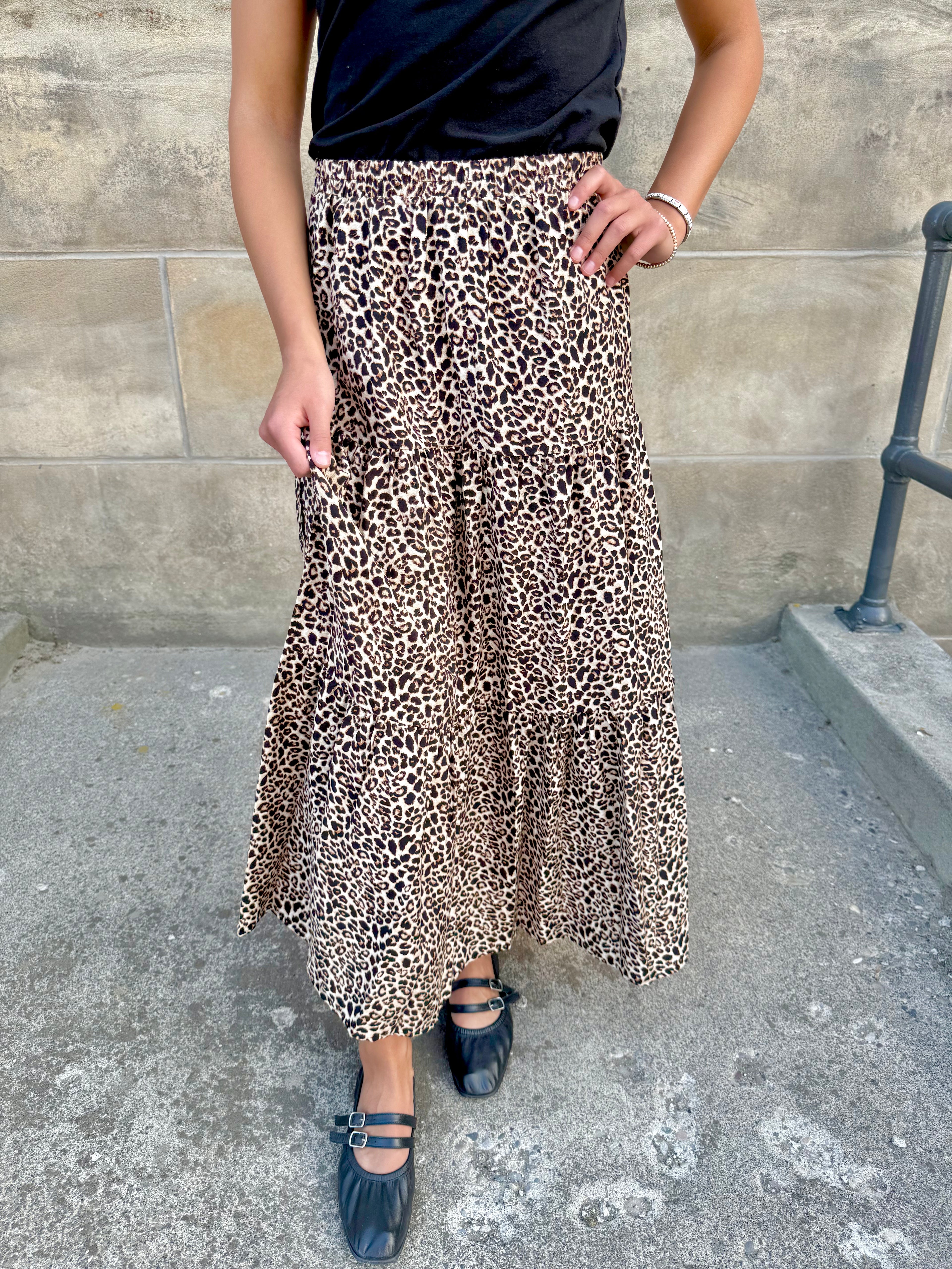 Luxe Animal Print Skirt