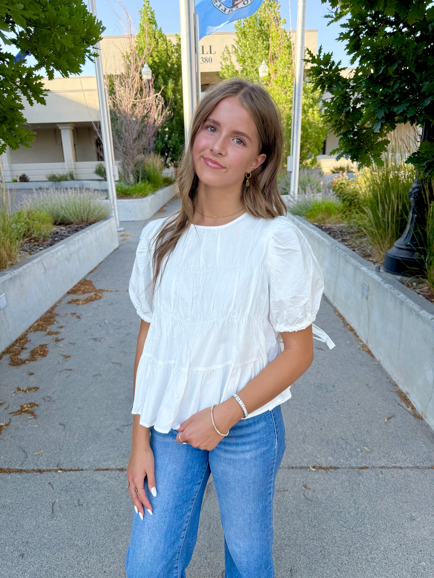 Sakura Ivory Top