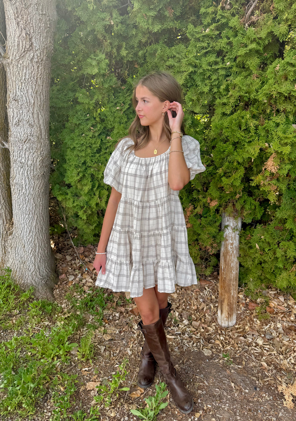 Miley Plaid Dress