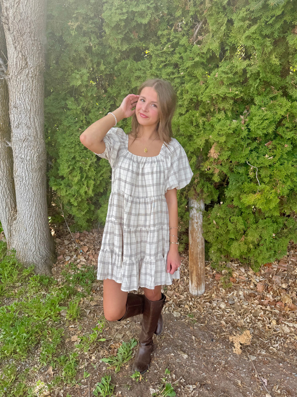 Miley Plaid Dress