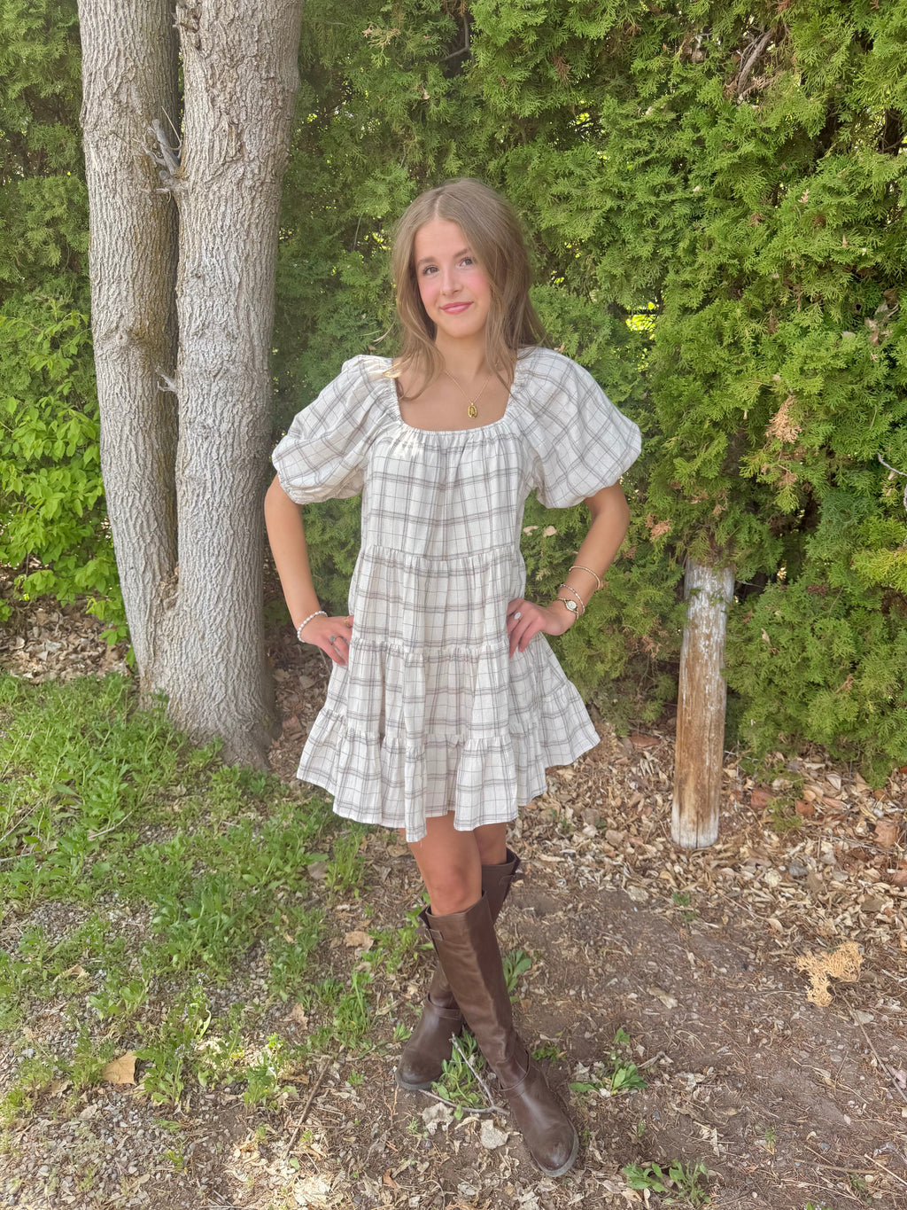 Miley Plaid Dress