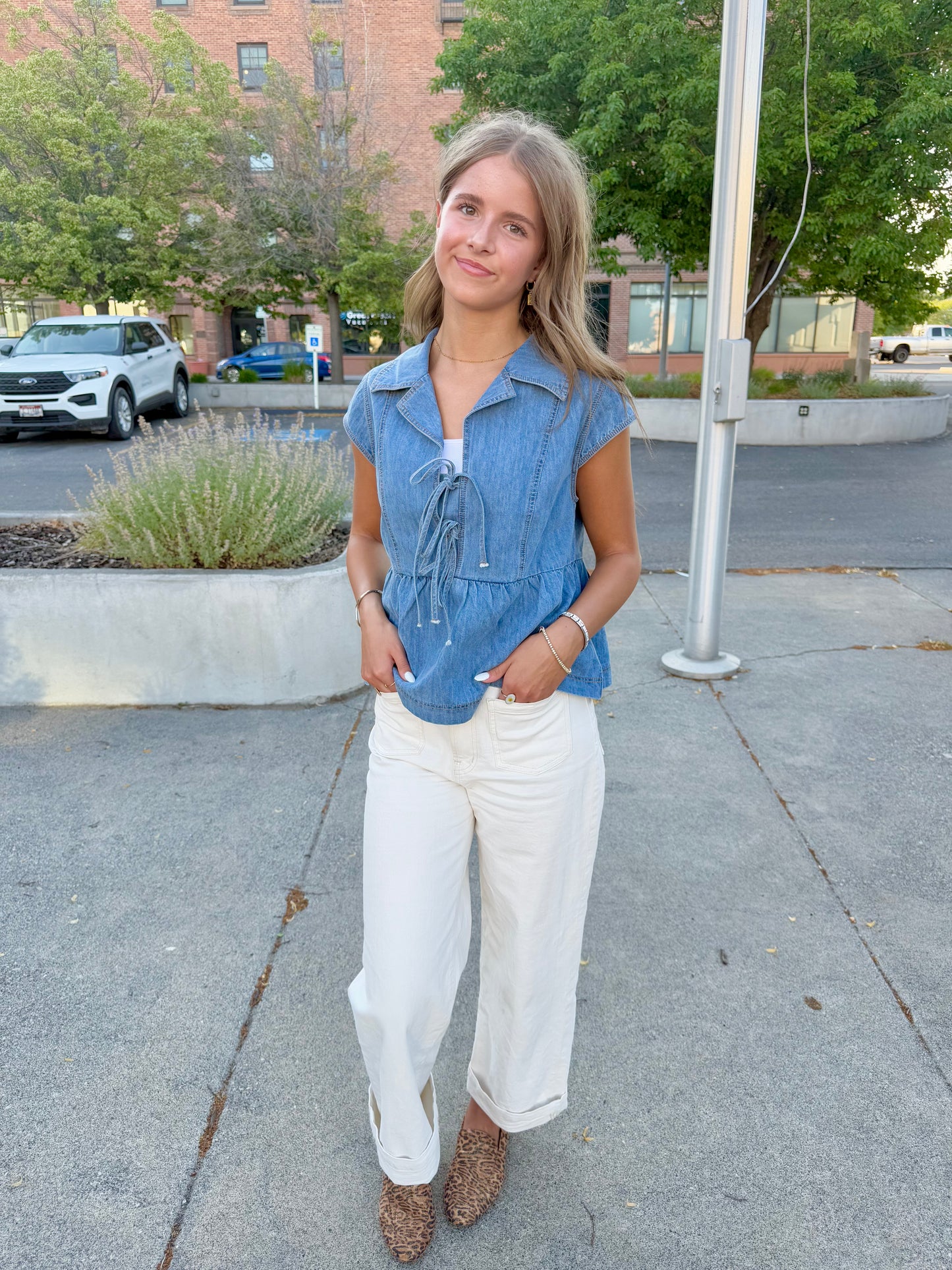 Akiko Front Tie Top
