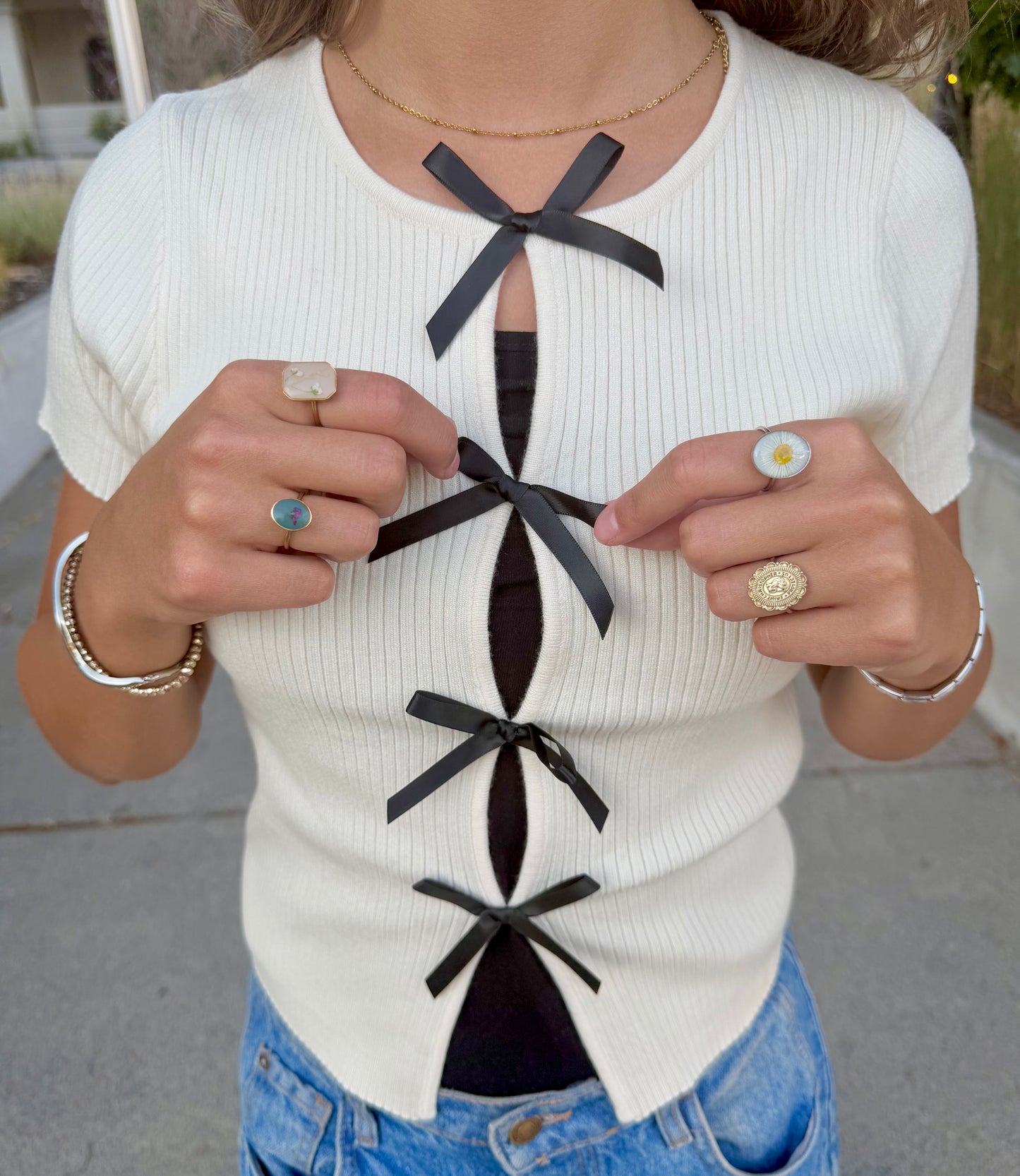 Hollis Bow Sweater Top