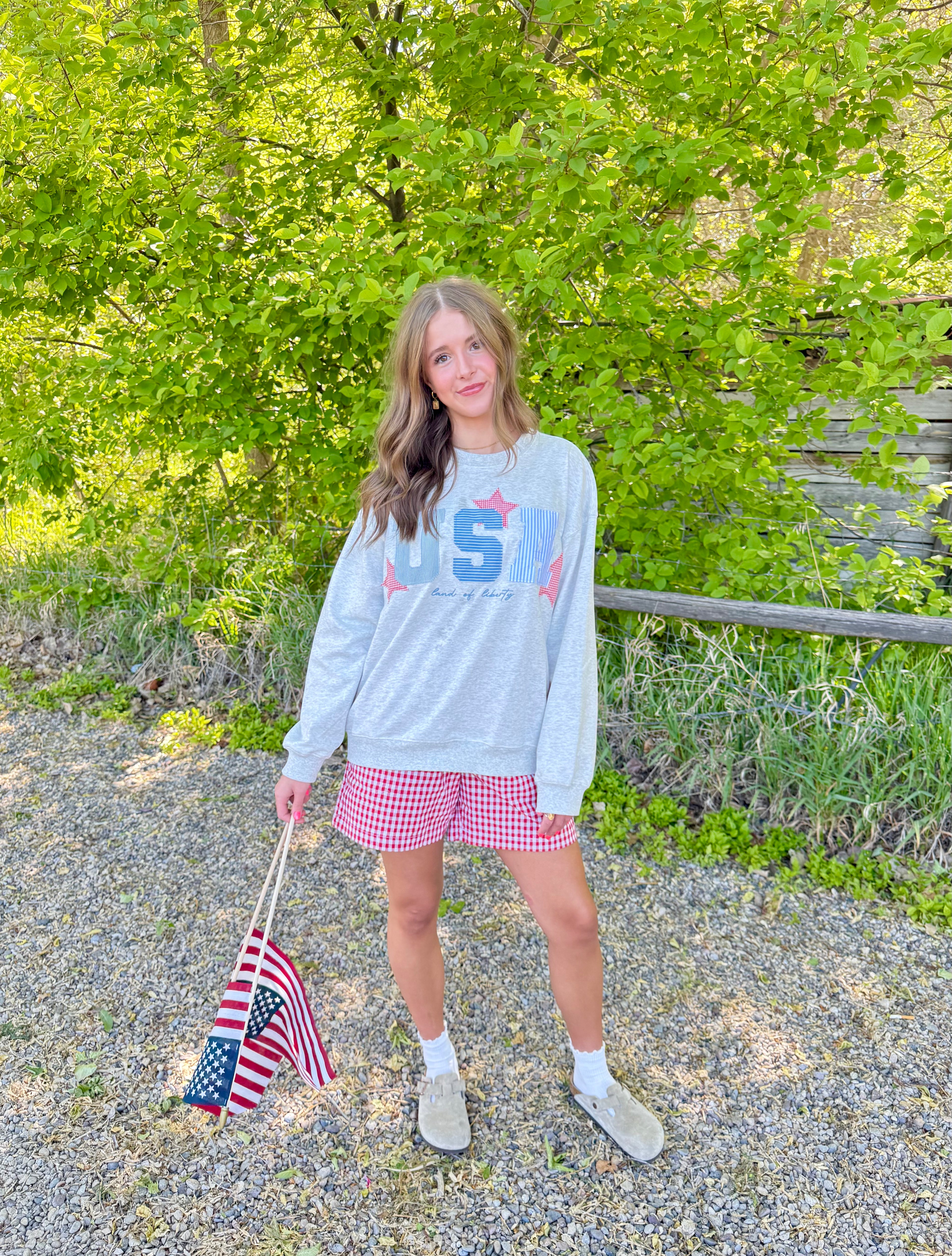 USA Land of Liberty Crewneck
