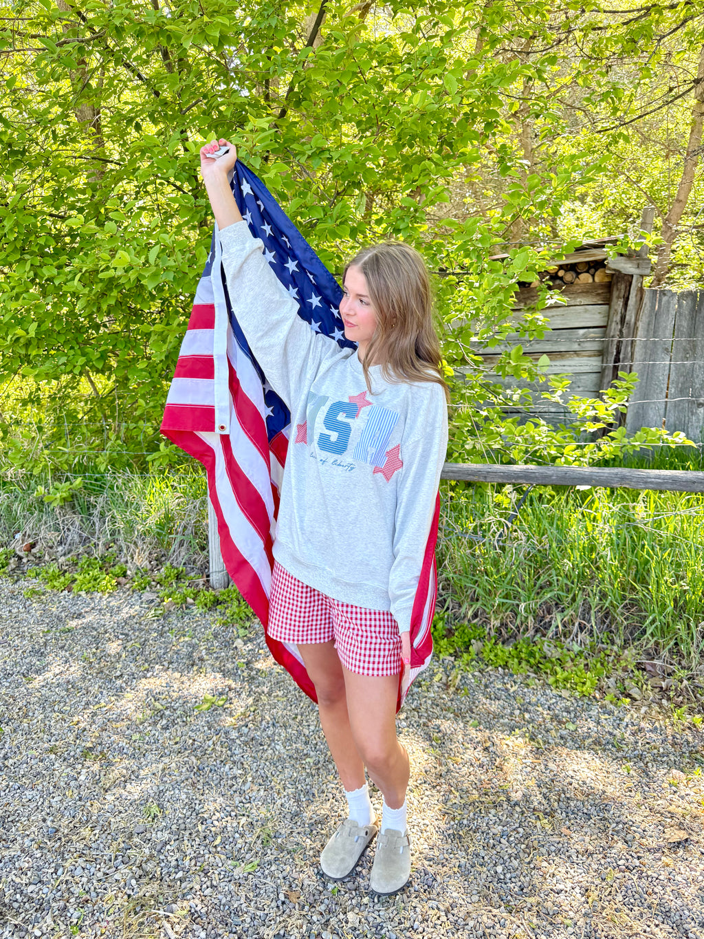 USA Land of Liberty Crewneck