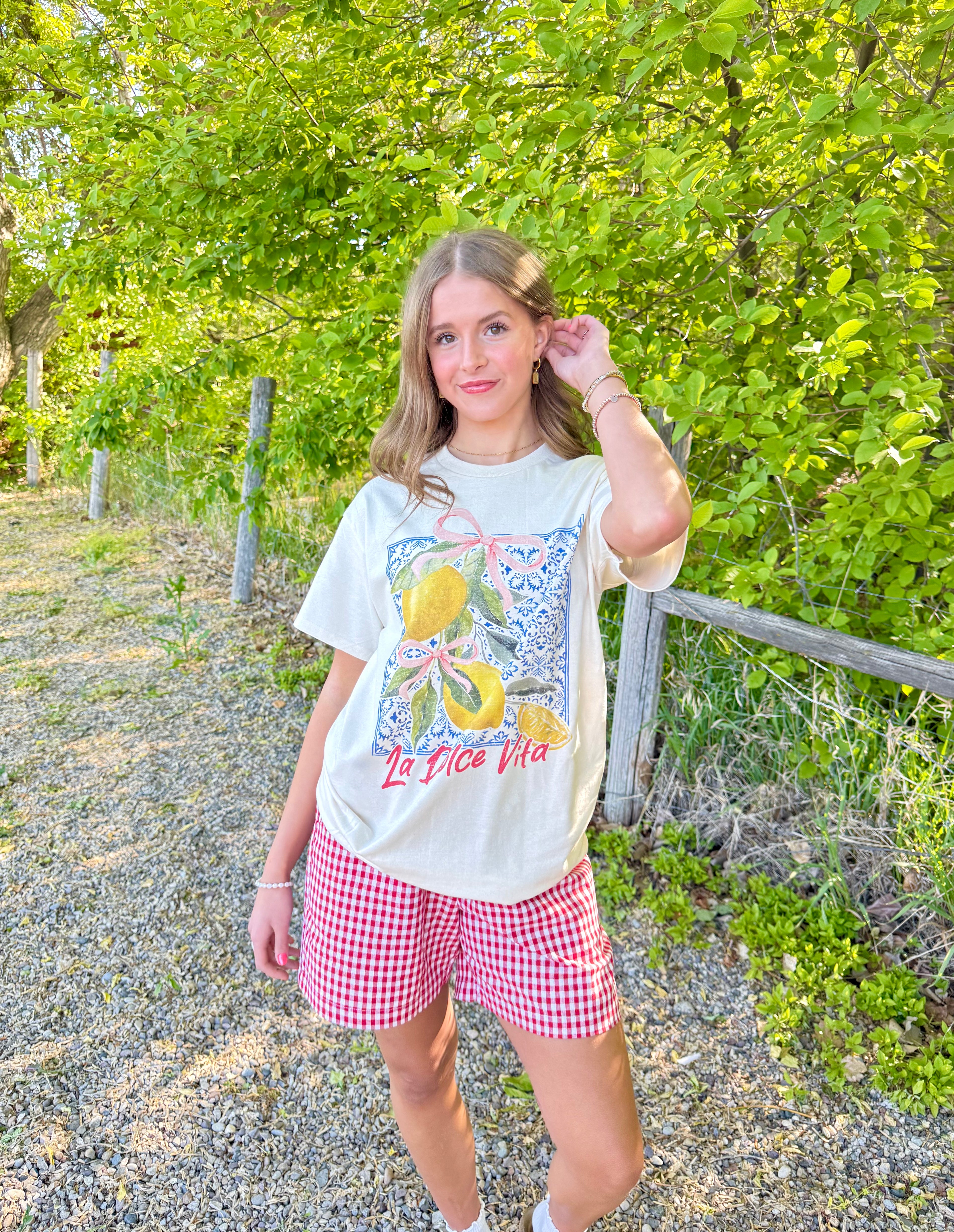 La Dolce Vita Lemon Girly Tee