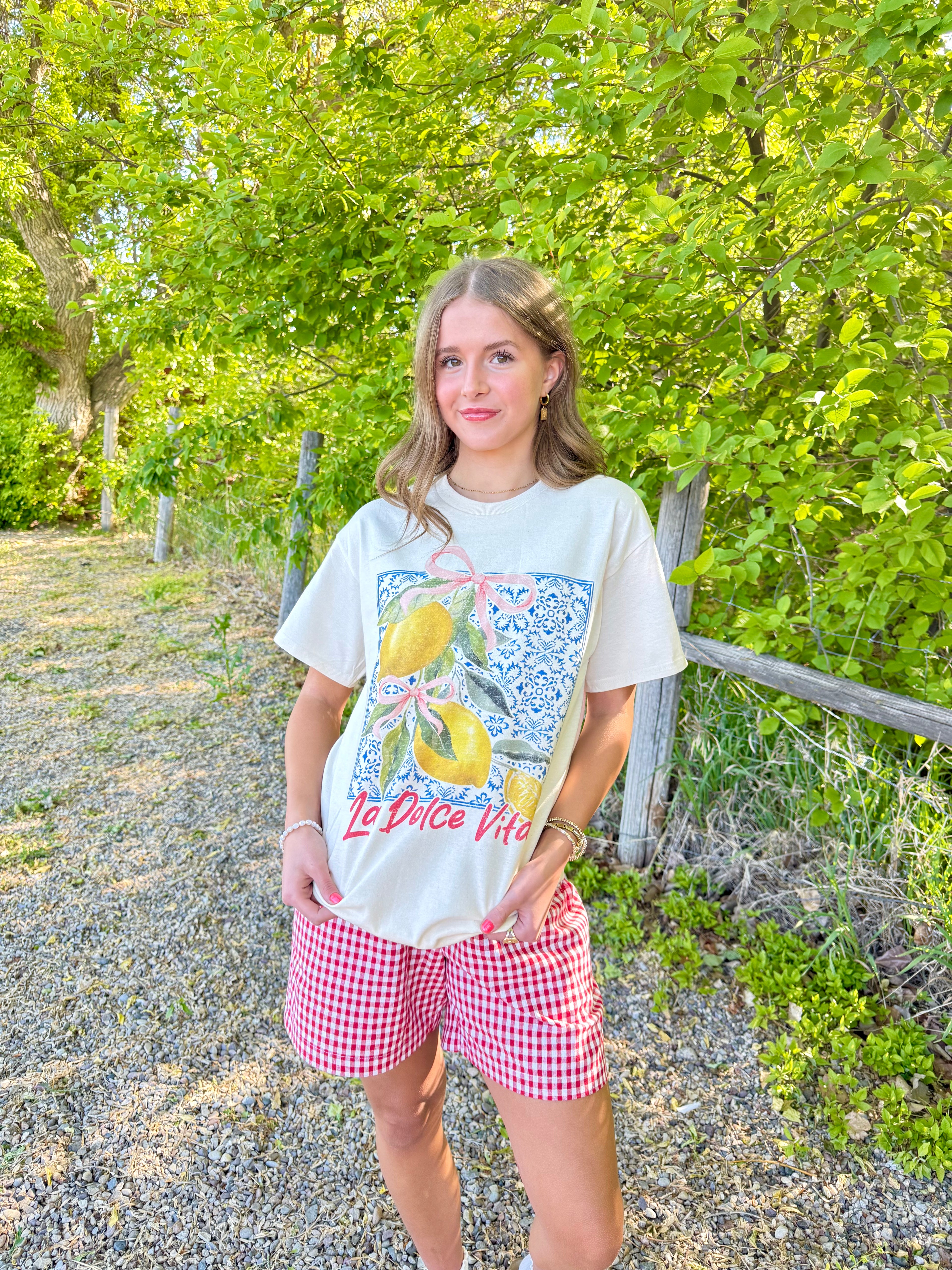 La Dolce Vita Lemon Girly Tee