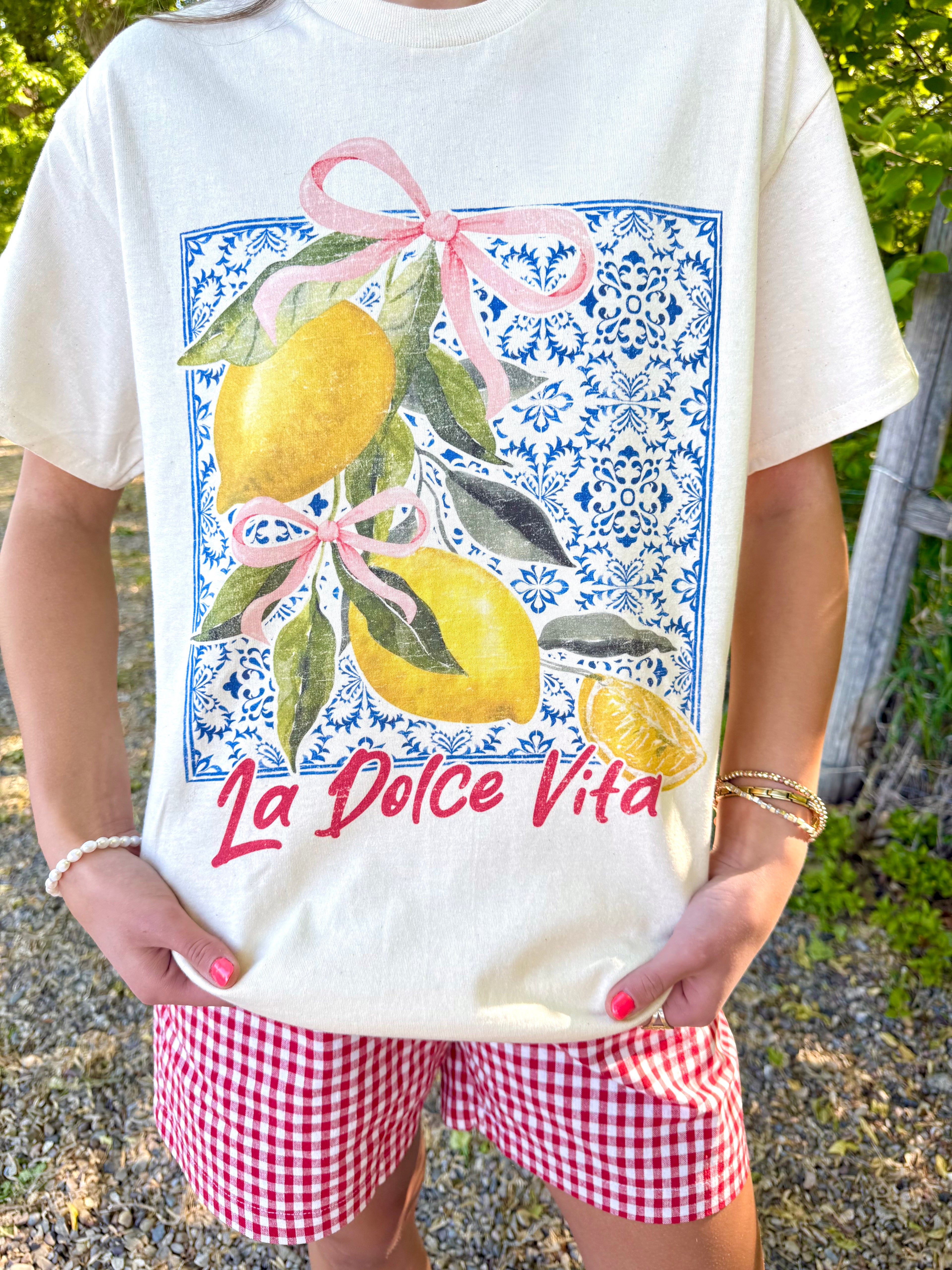 La Dolce Vita Lemon Girly Tee