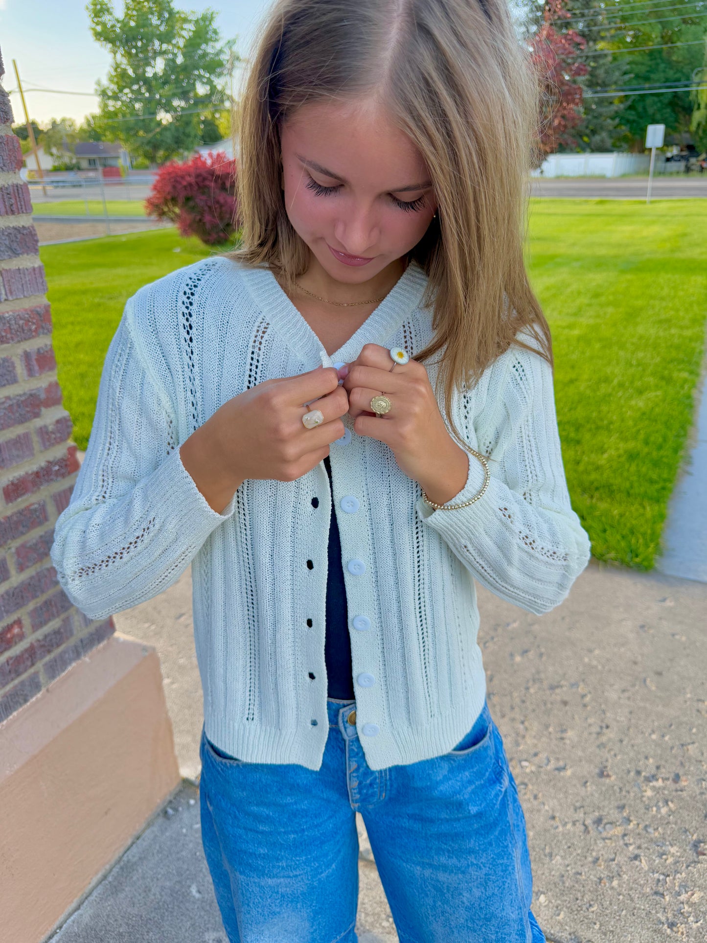 Zara Ivory Cardigan