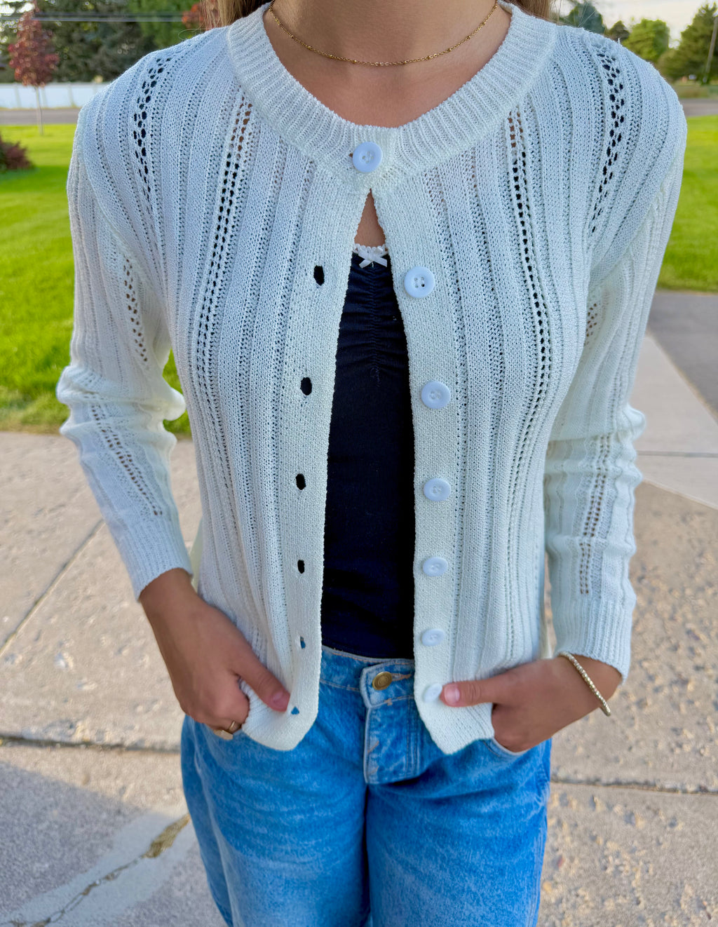 Zara Ivory Cardigan