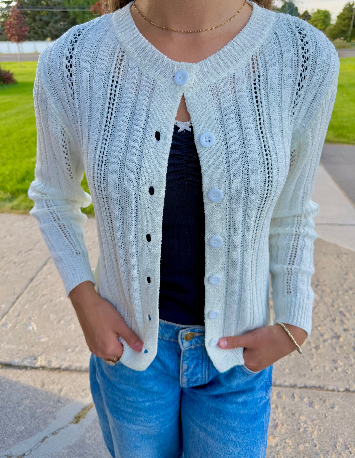 Zara Ivory Cardigan