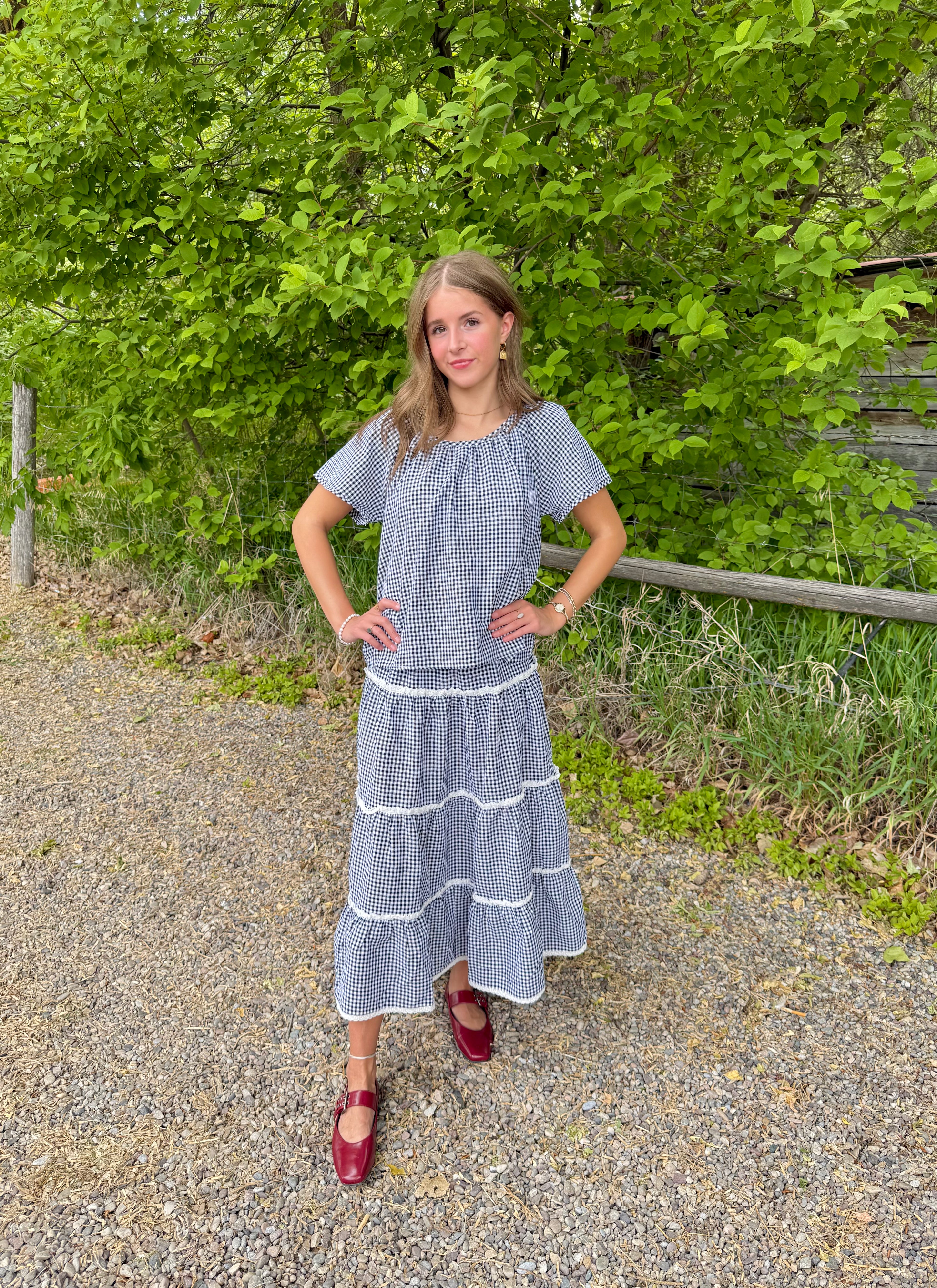 Darla Gingham Top