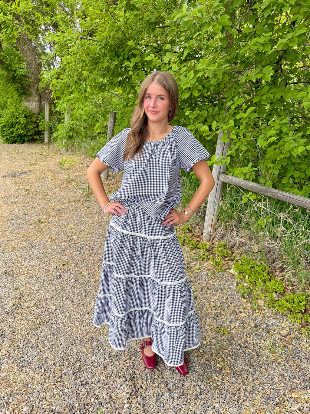 Darla Gingham Skirt