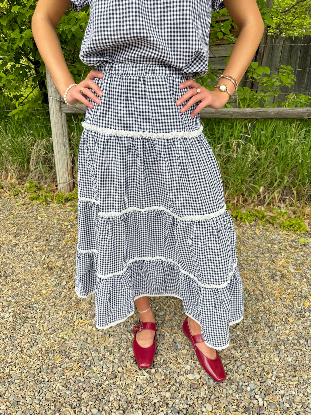 Darla Gingham Skirt