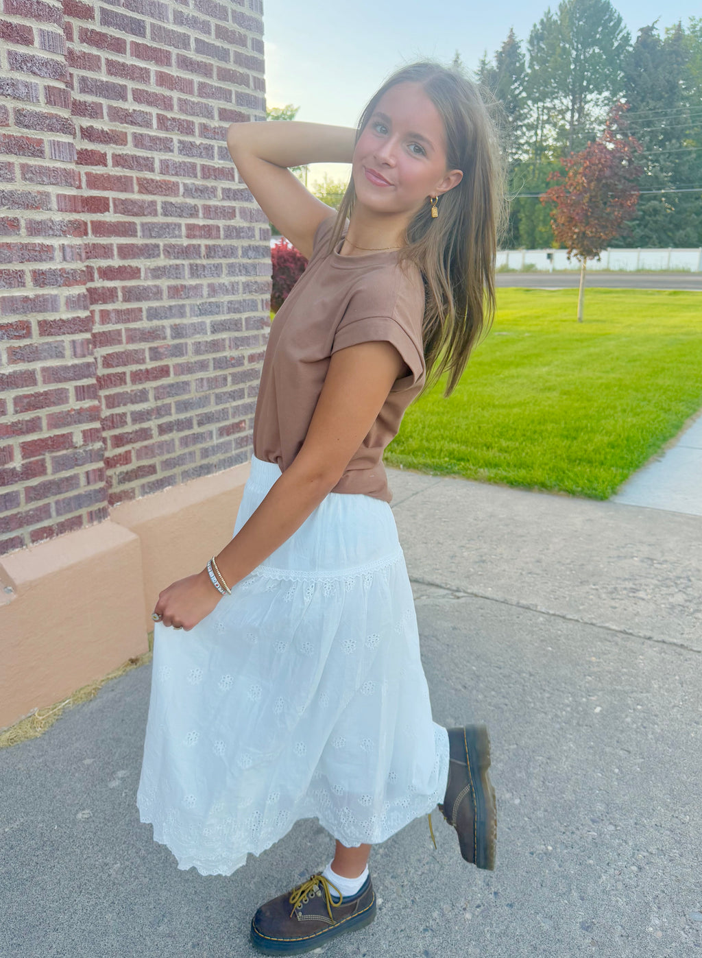 Nova White Skirt