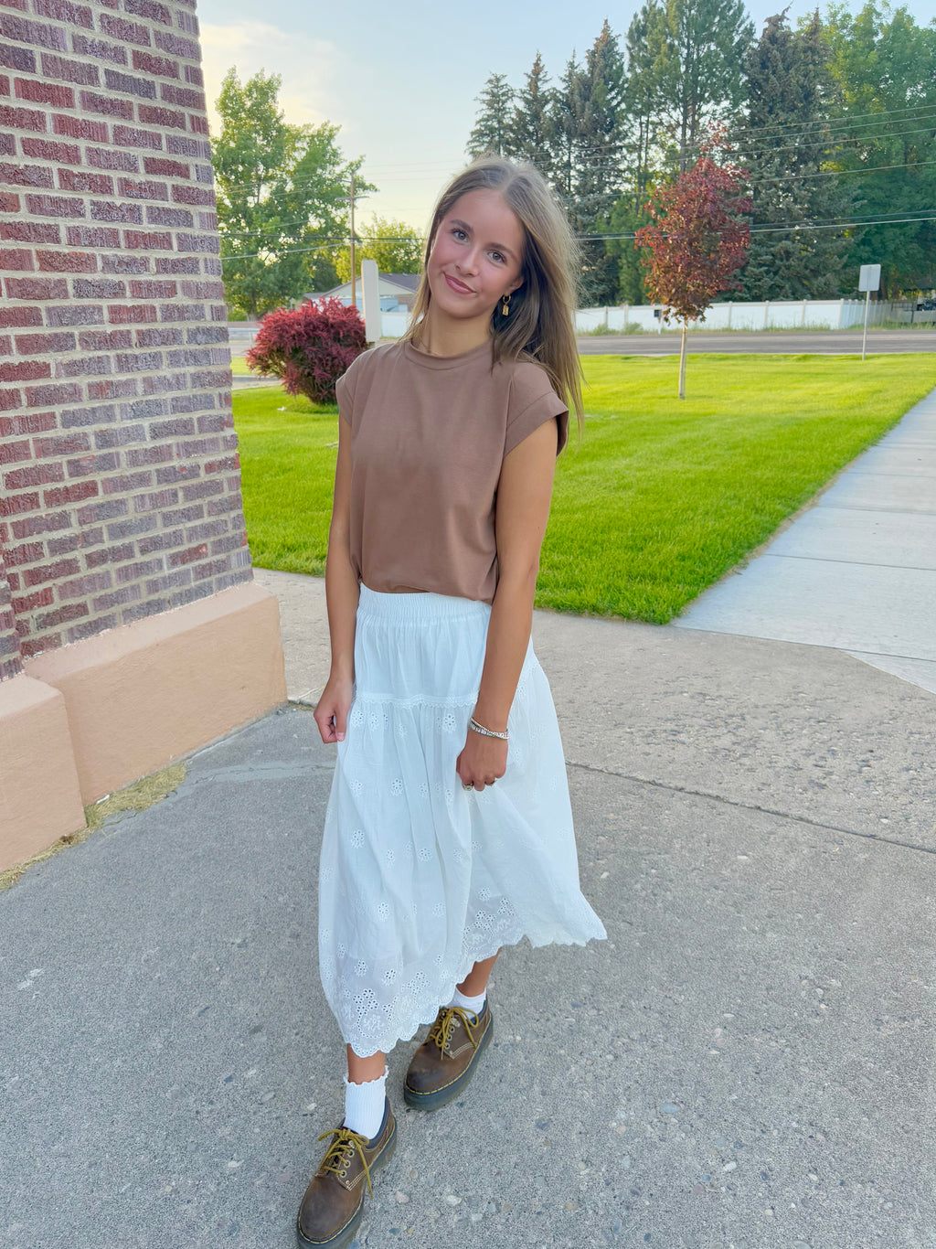 Nova White Skirt