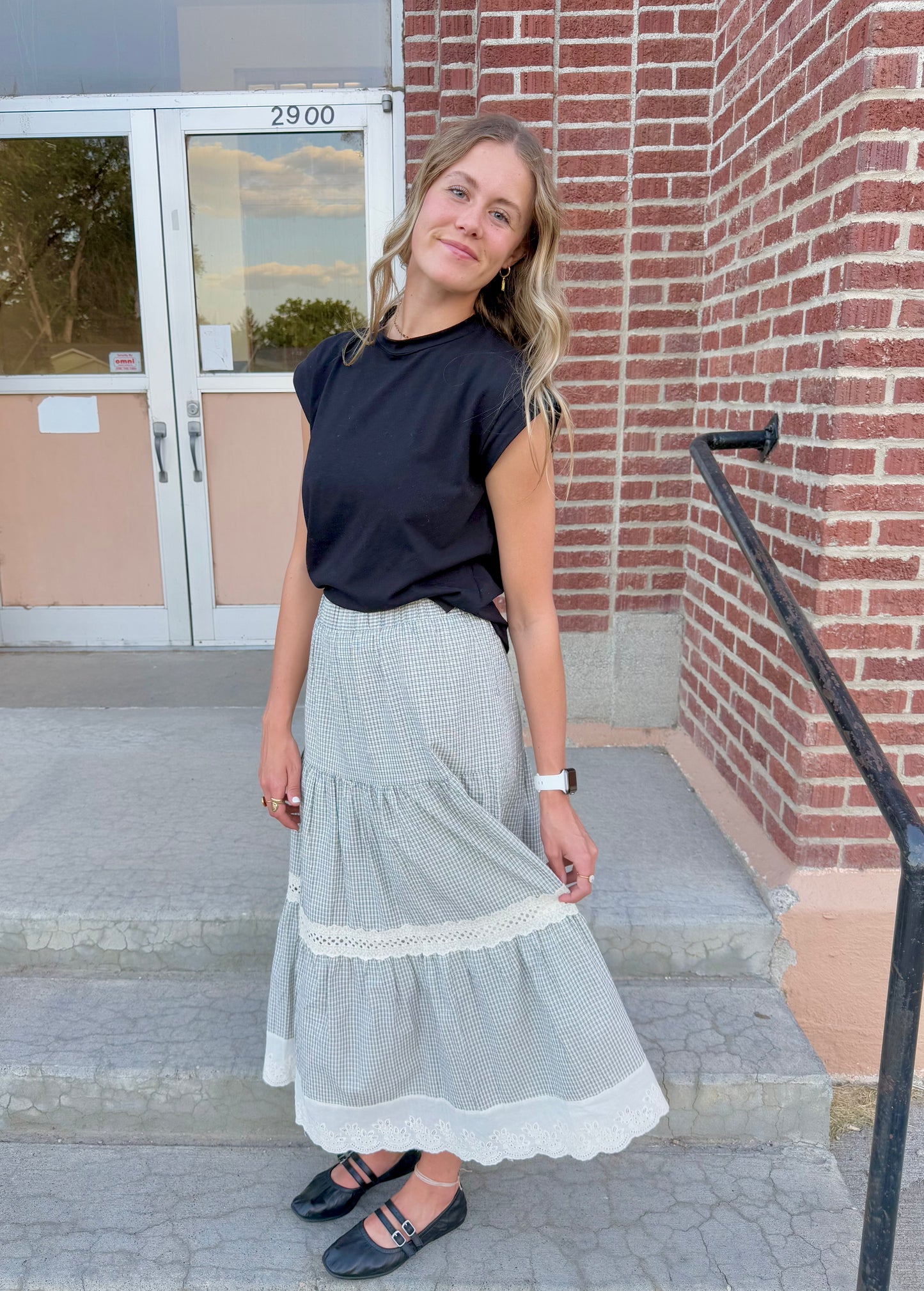 Romy Gingham Skirt
