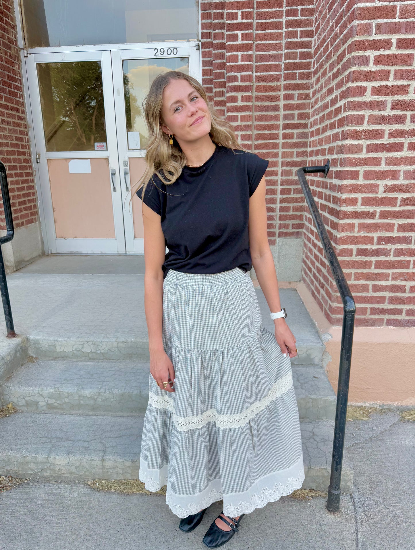 Romy Gingham Skirt