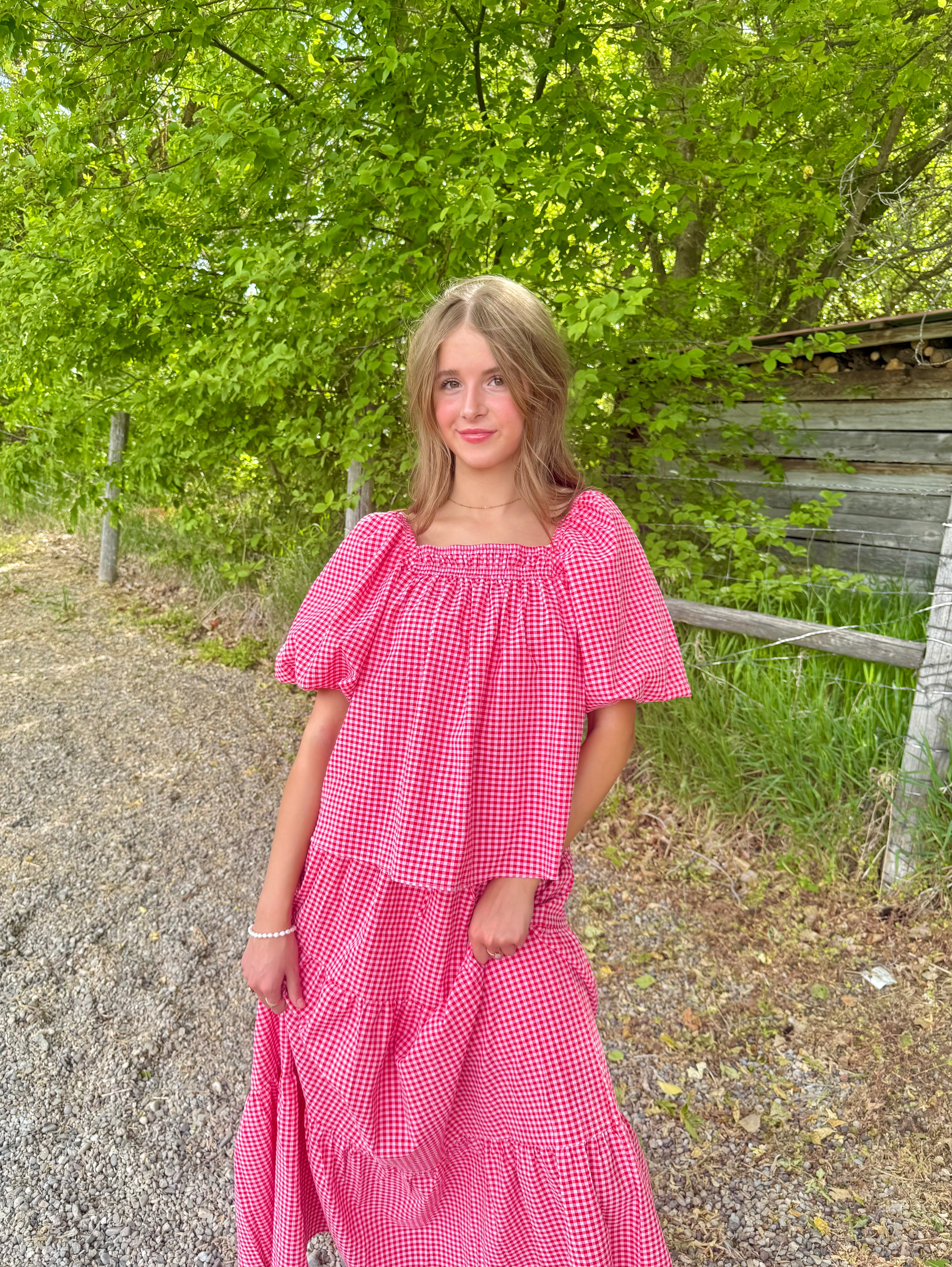 Kenya Gingham Top