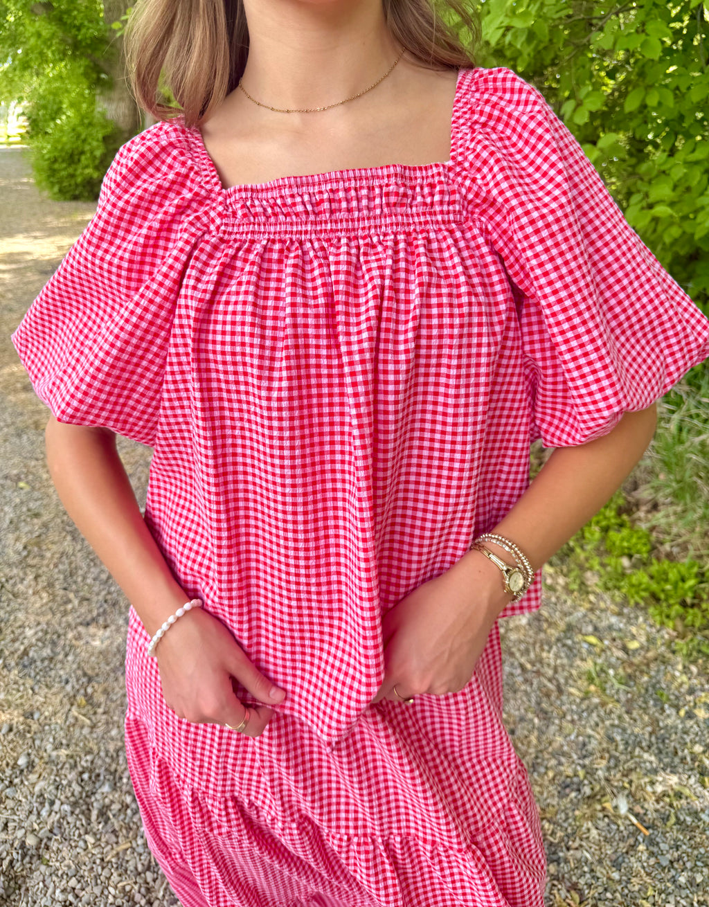 Kenya Gingham Top