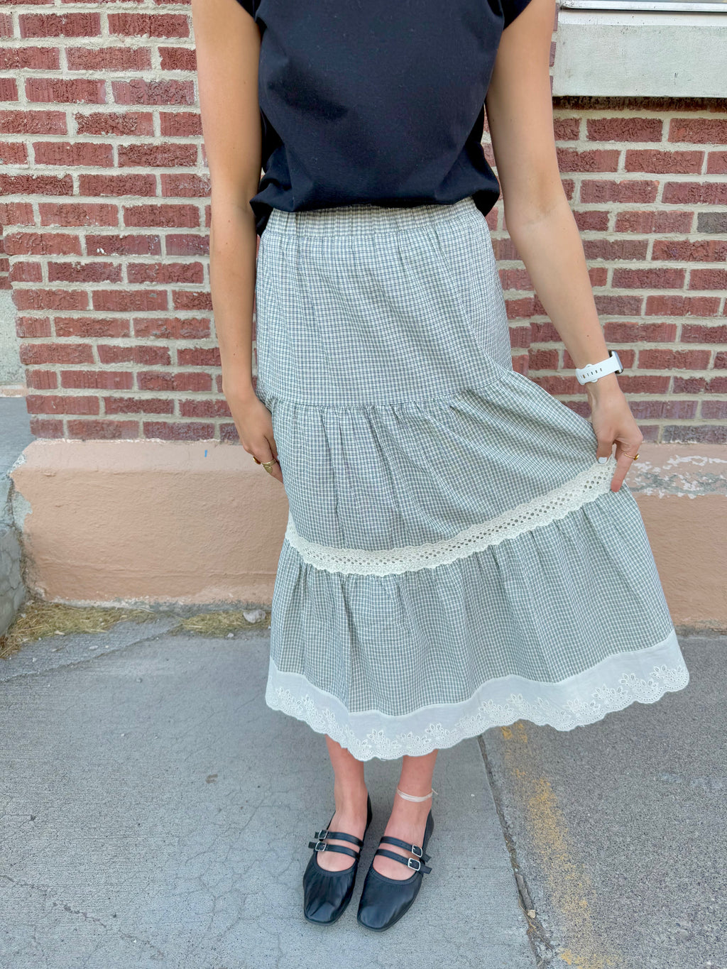 Romy Gingham Skirt