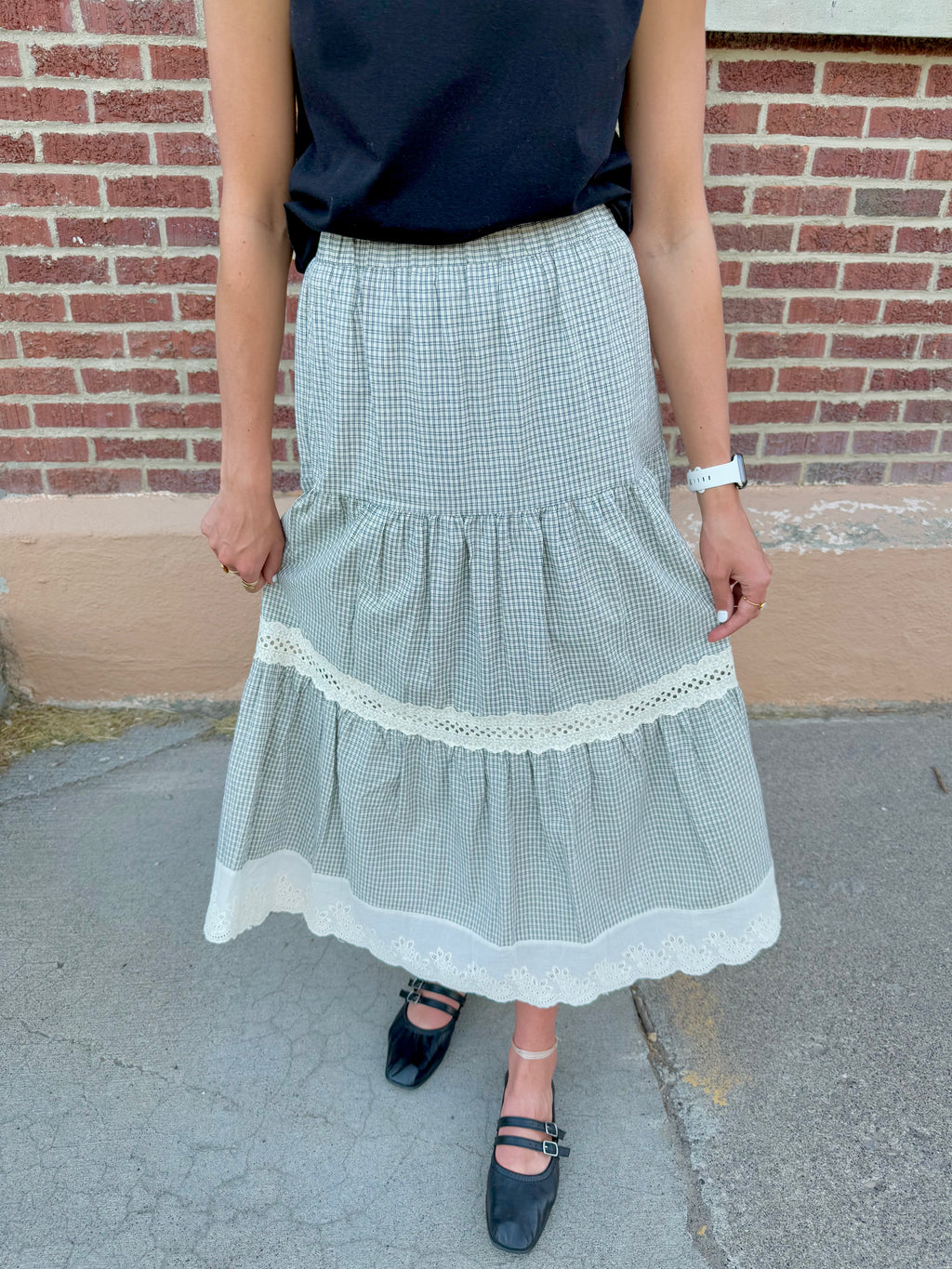 Romy Gingham Skirt