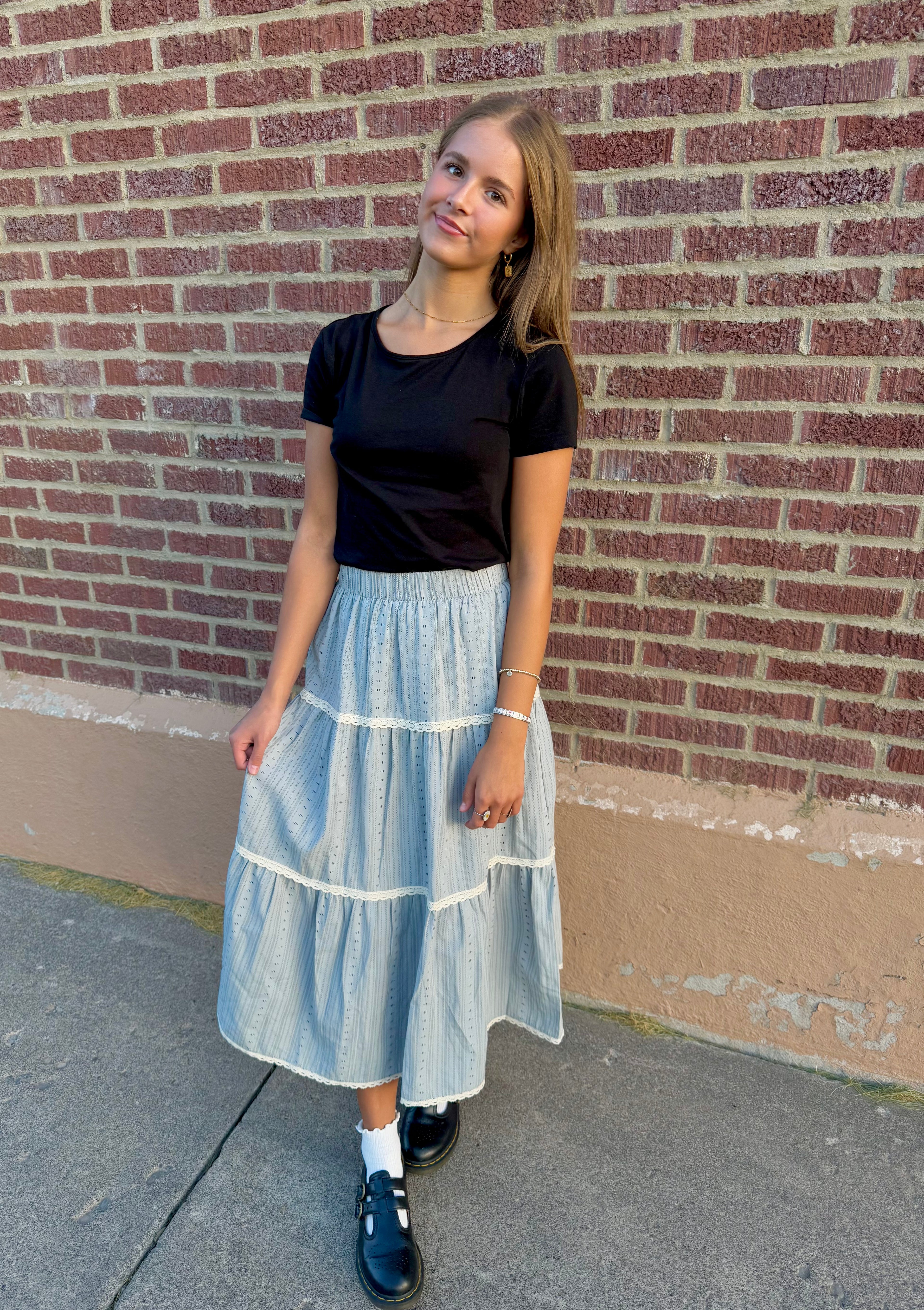 Edith Light Blue Skirt