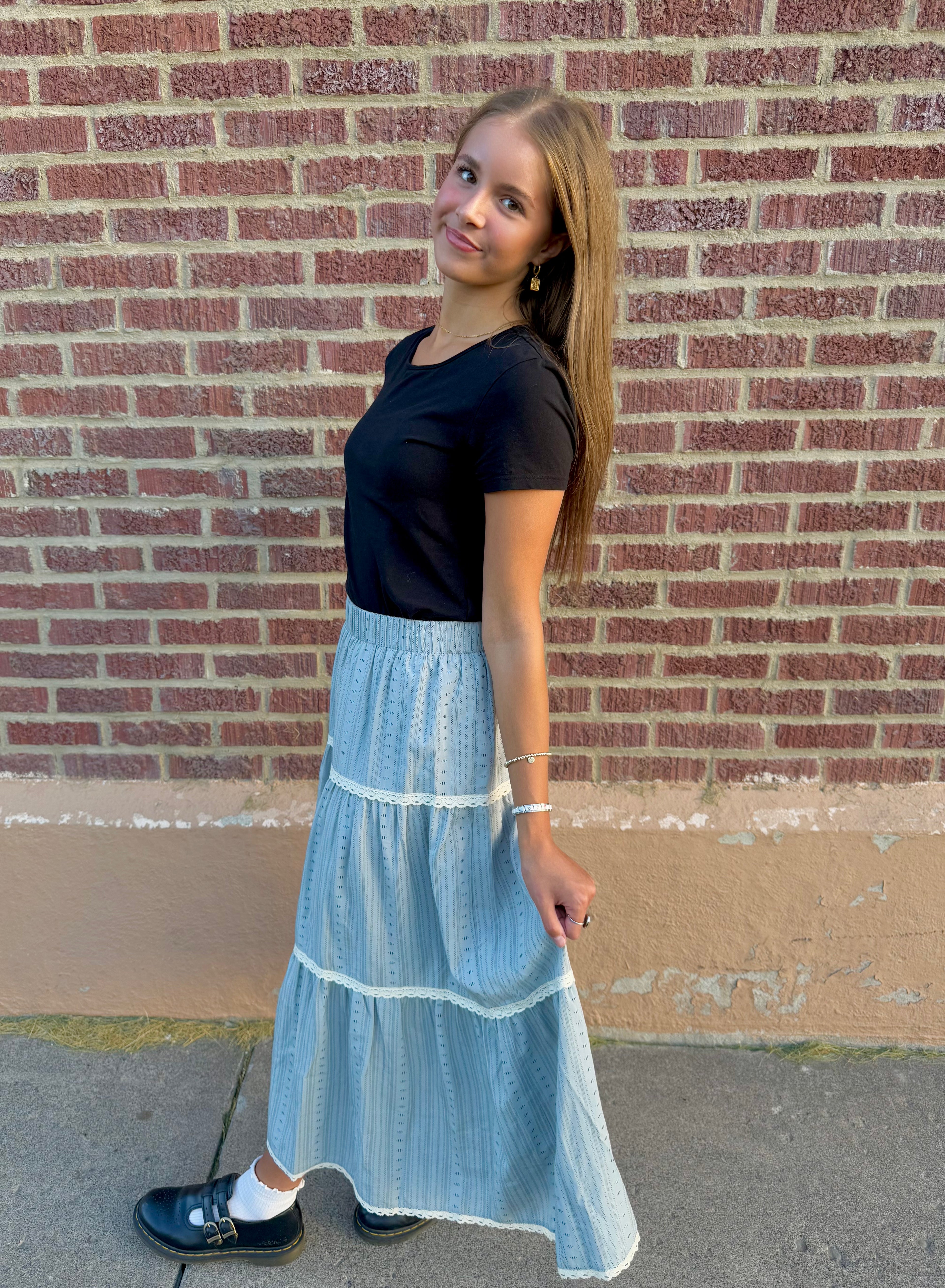Edith Light Blue Skirt