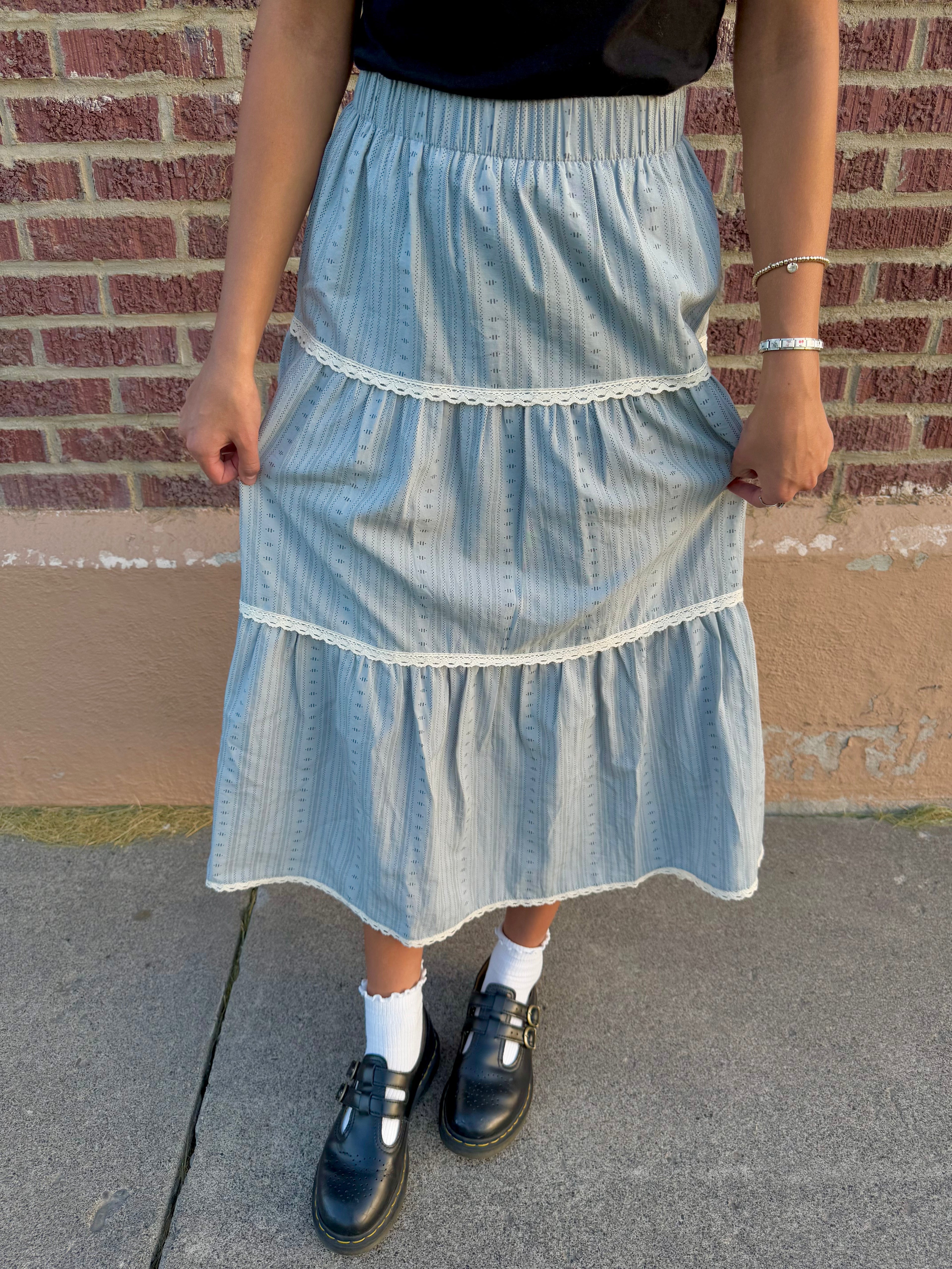 Edith Light Blue Skirt
