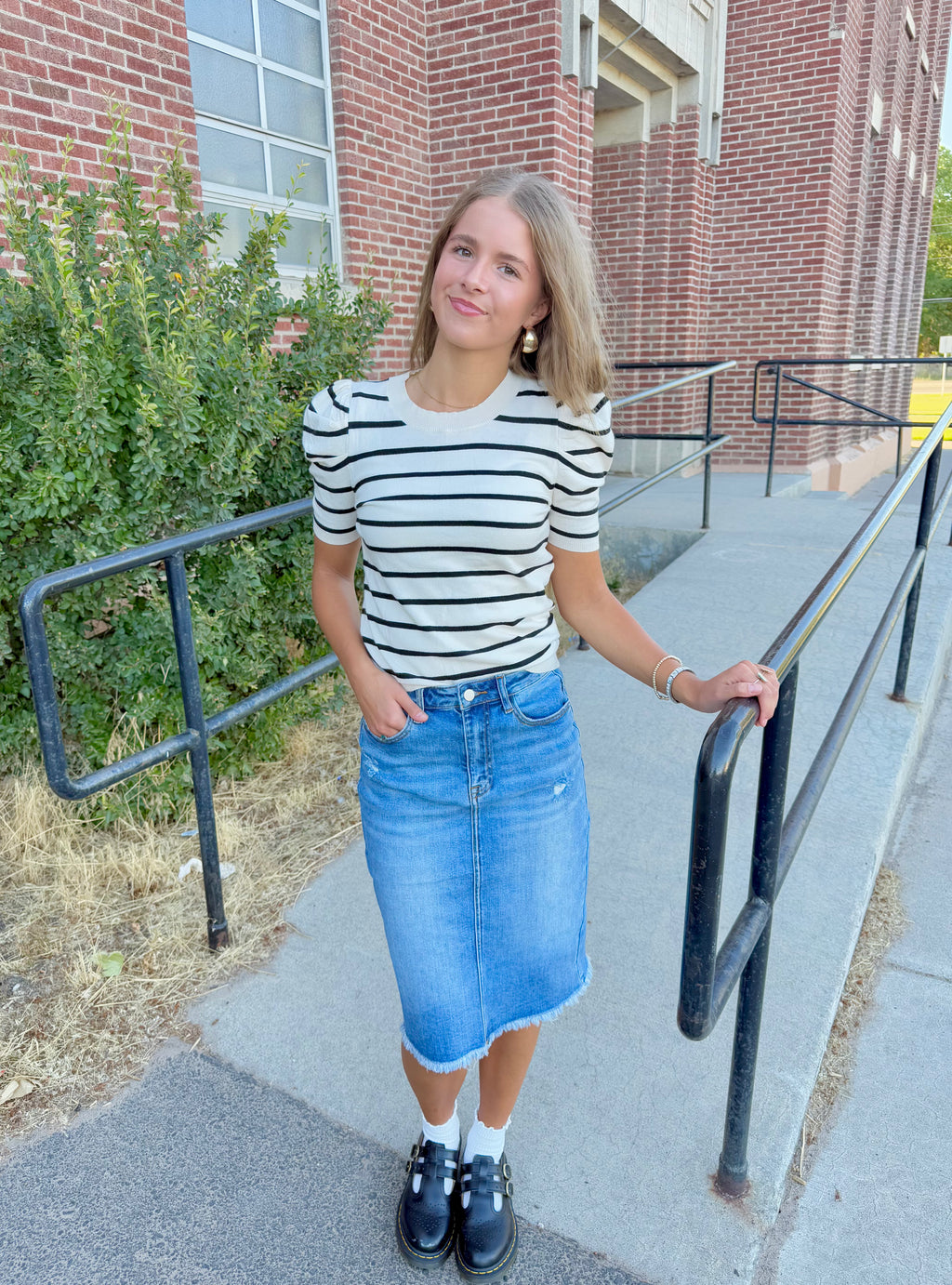 Shaylee Striped Top