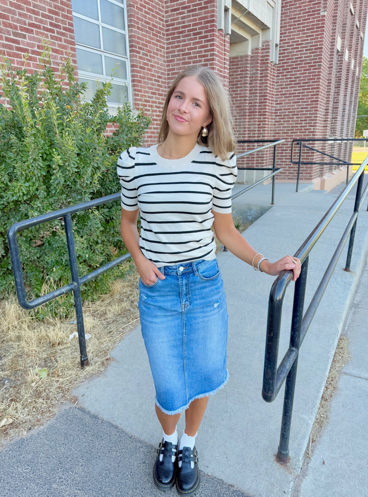 Shaylee Striped Top