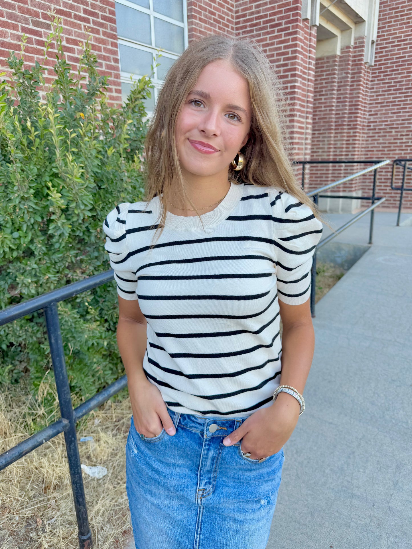 Shaylee Striped Top