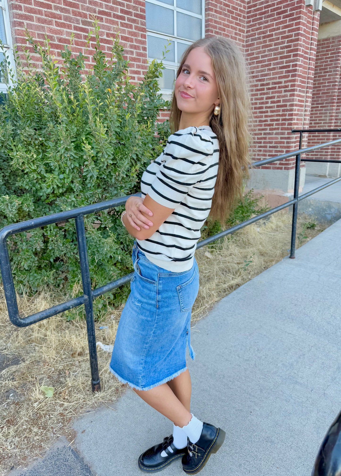 Shaylee Striped Top