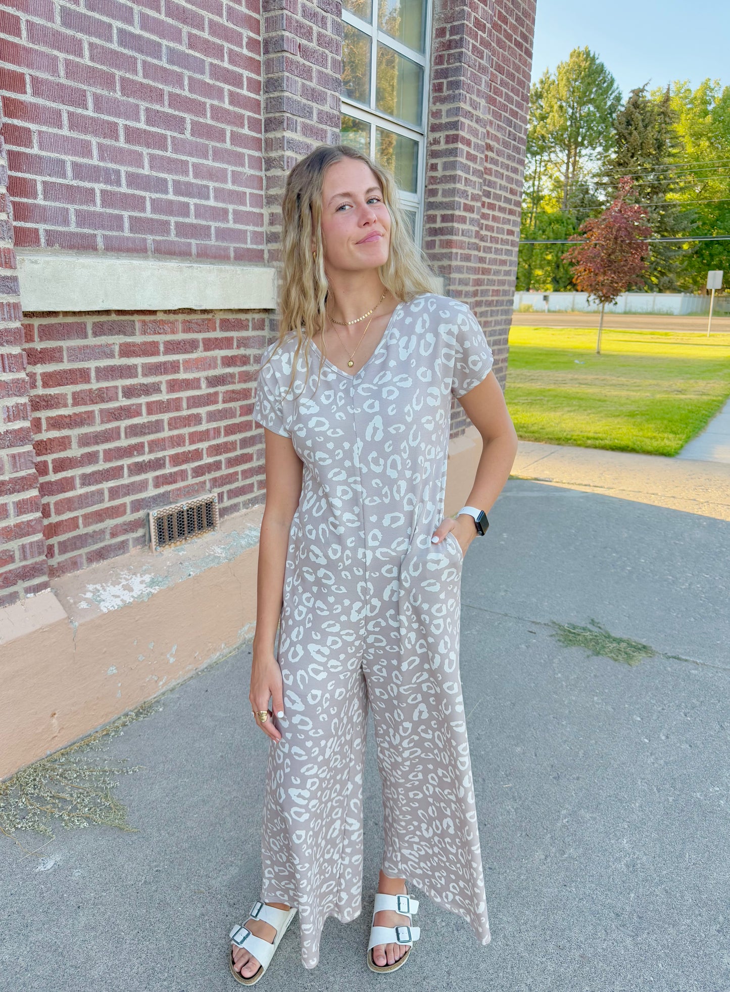 Amira Leopard Jumpsuit