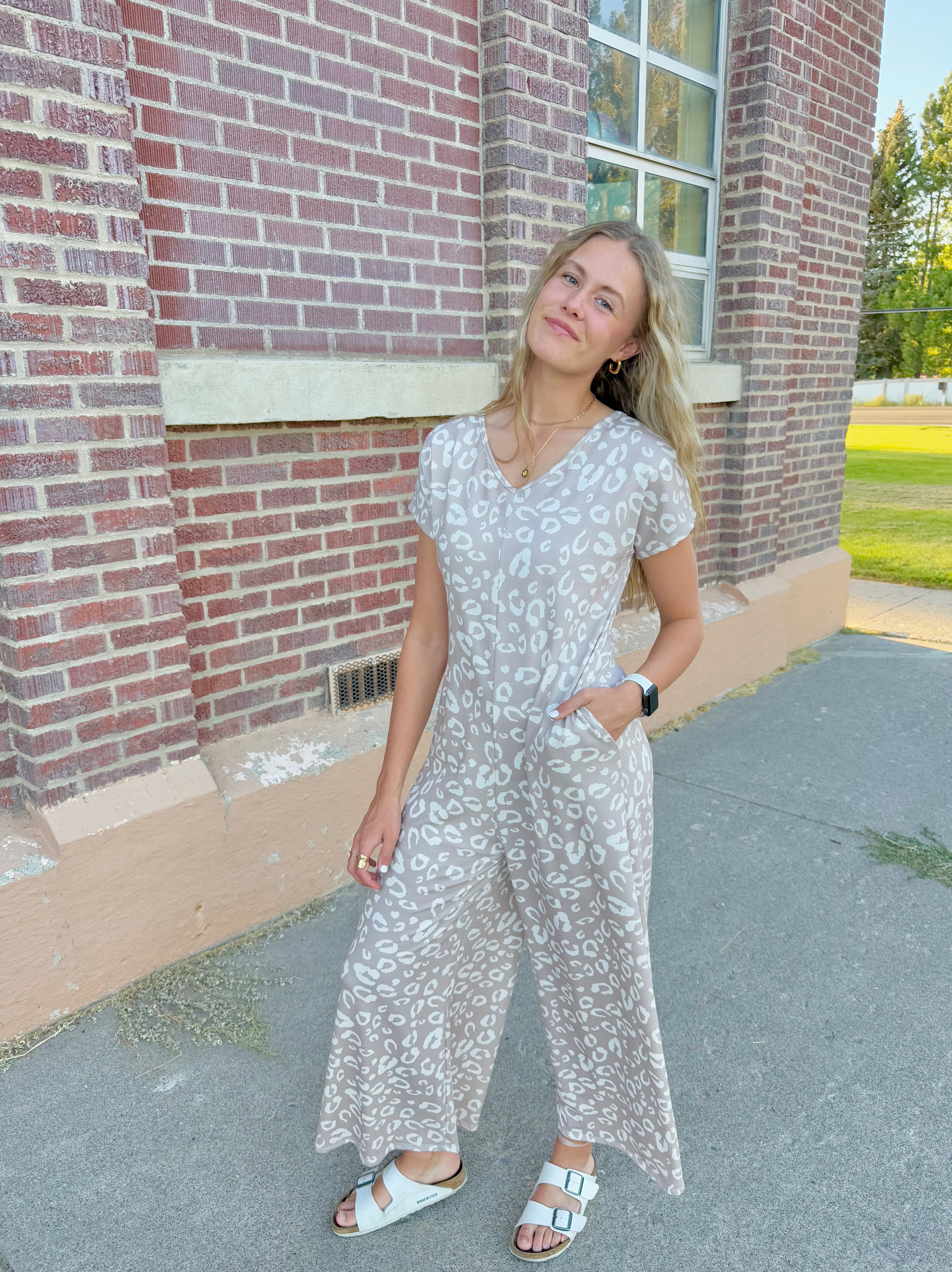 Amira Leopard Jumpsuit