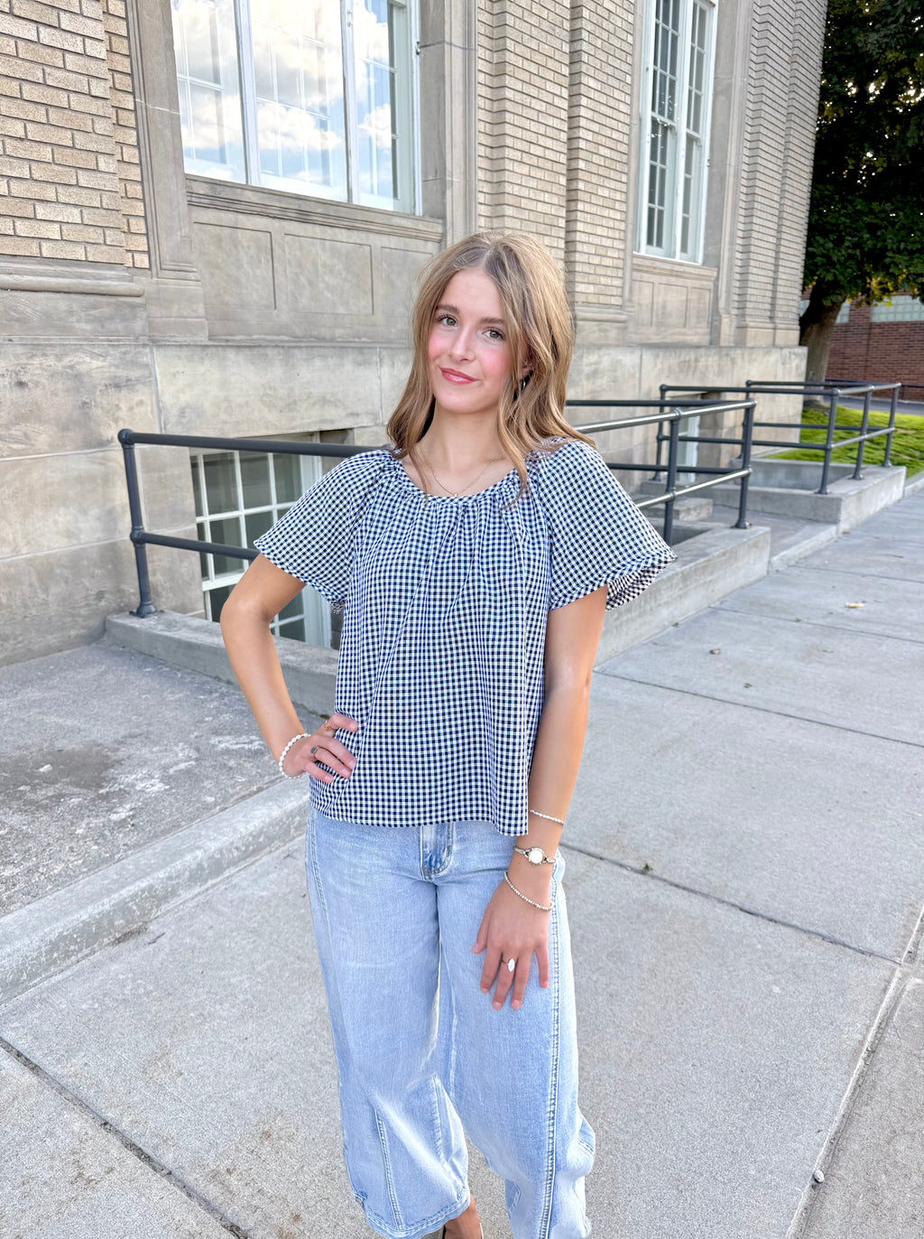 Darla Gingham Top