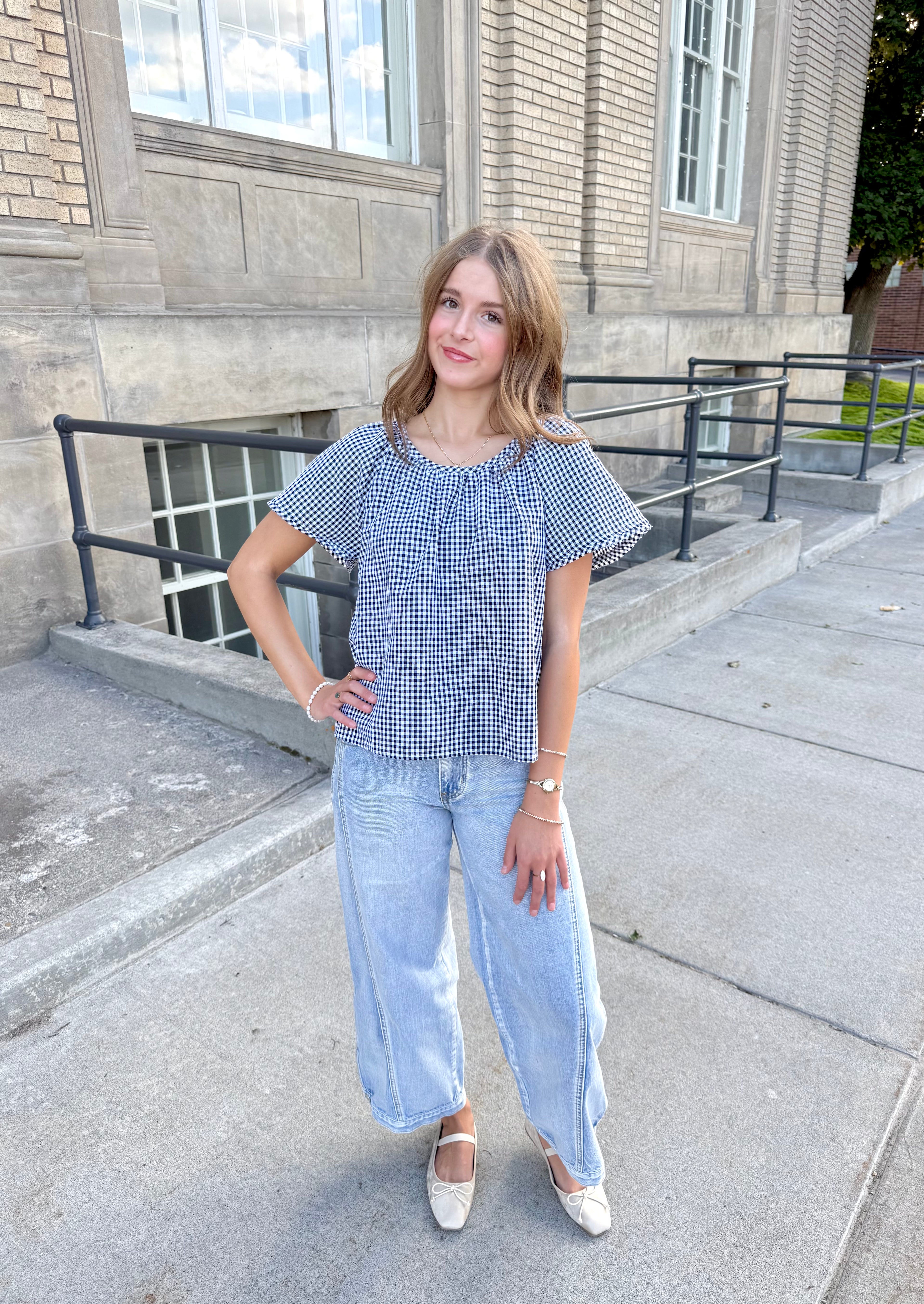 Darla Gingham Top