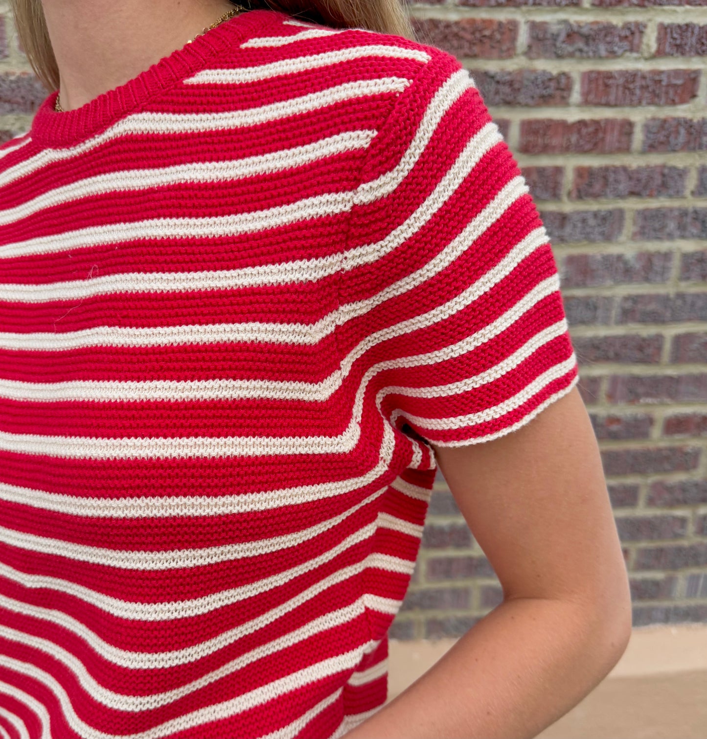 Rhea Striped Sweater Top