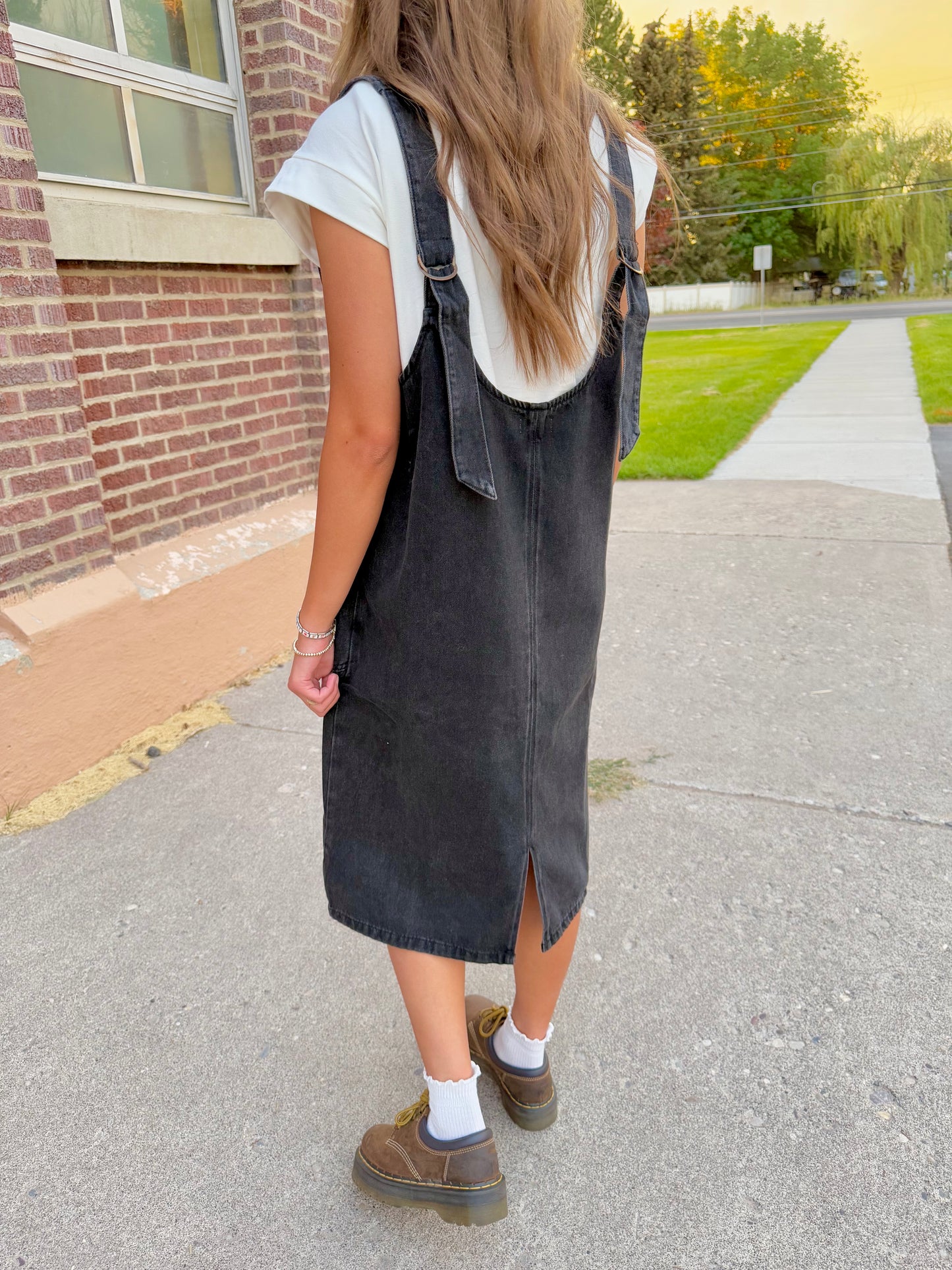 Maelynn Overall Denim Dress
