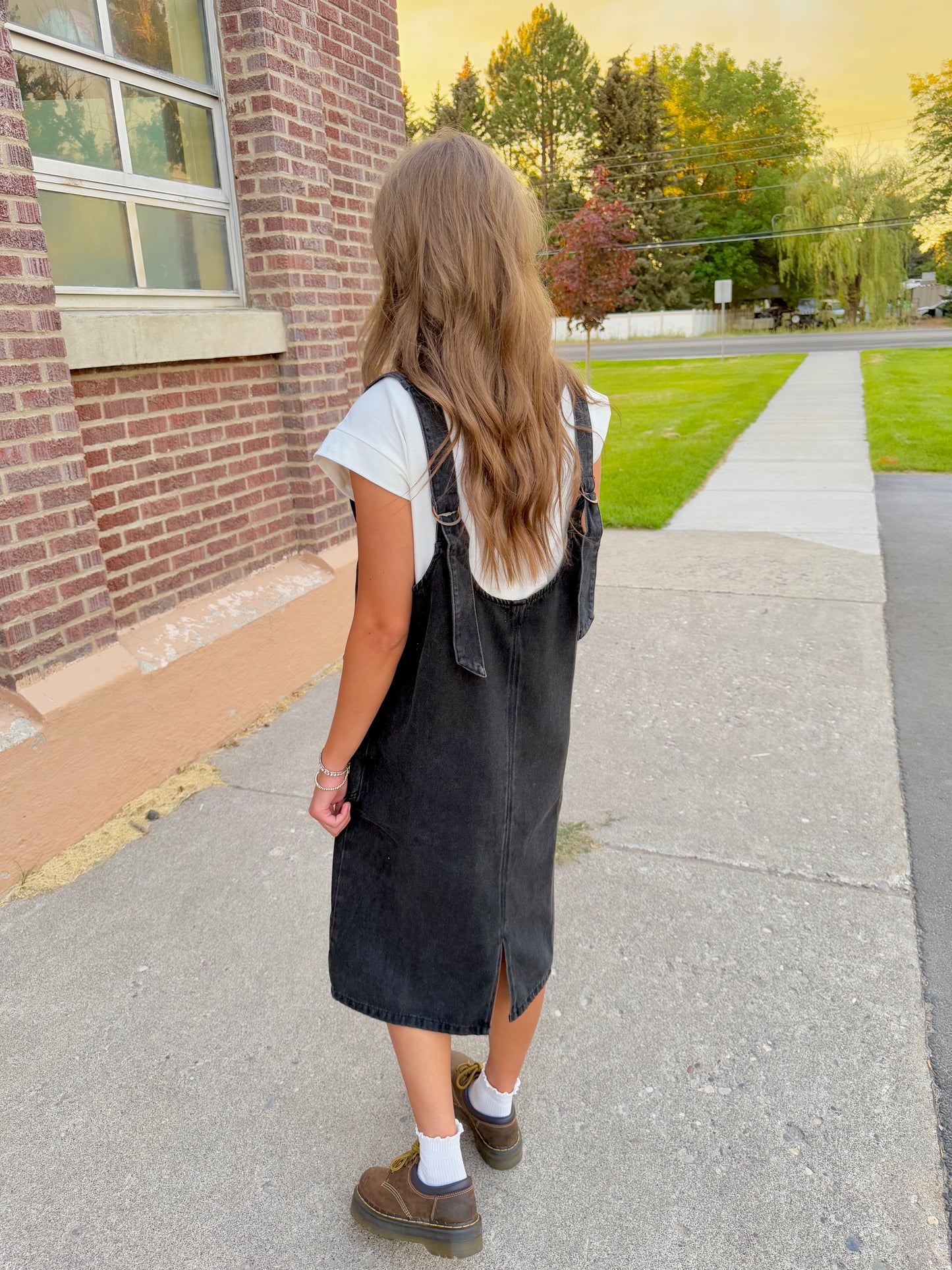 Maelynn Overall Denim Dress
