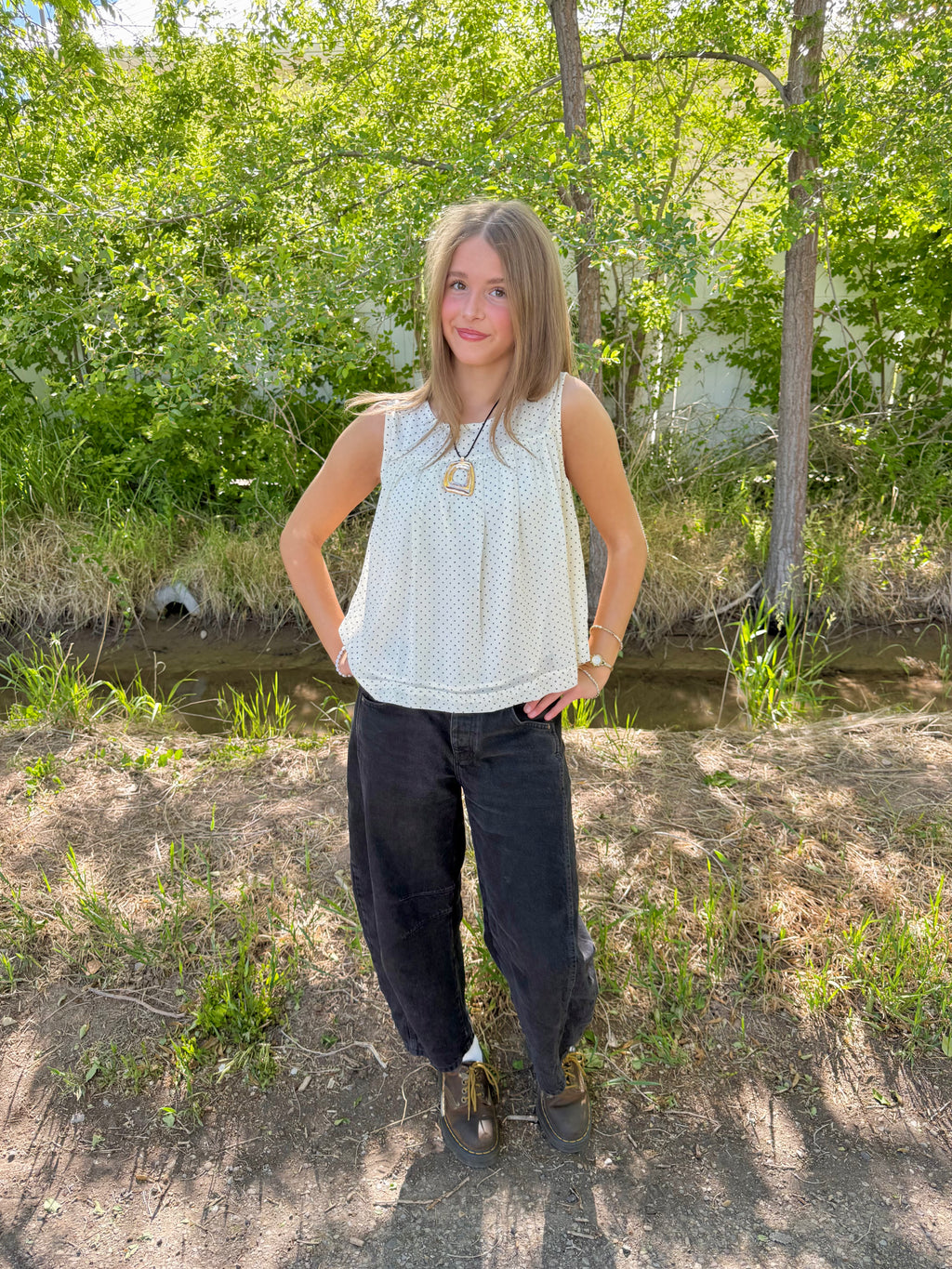 Lennon Polka Dot Top