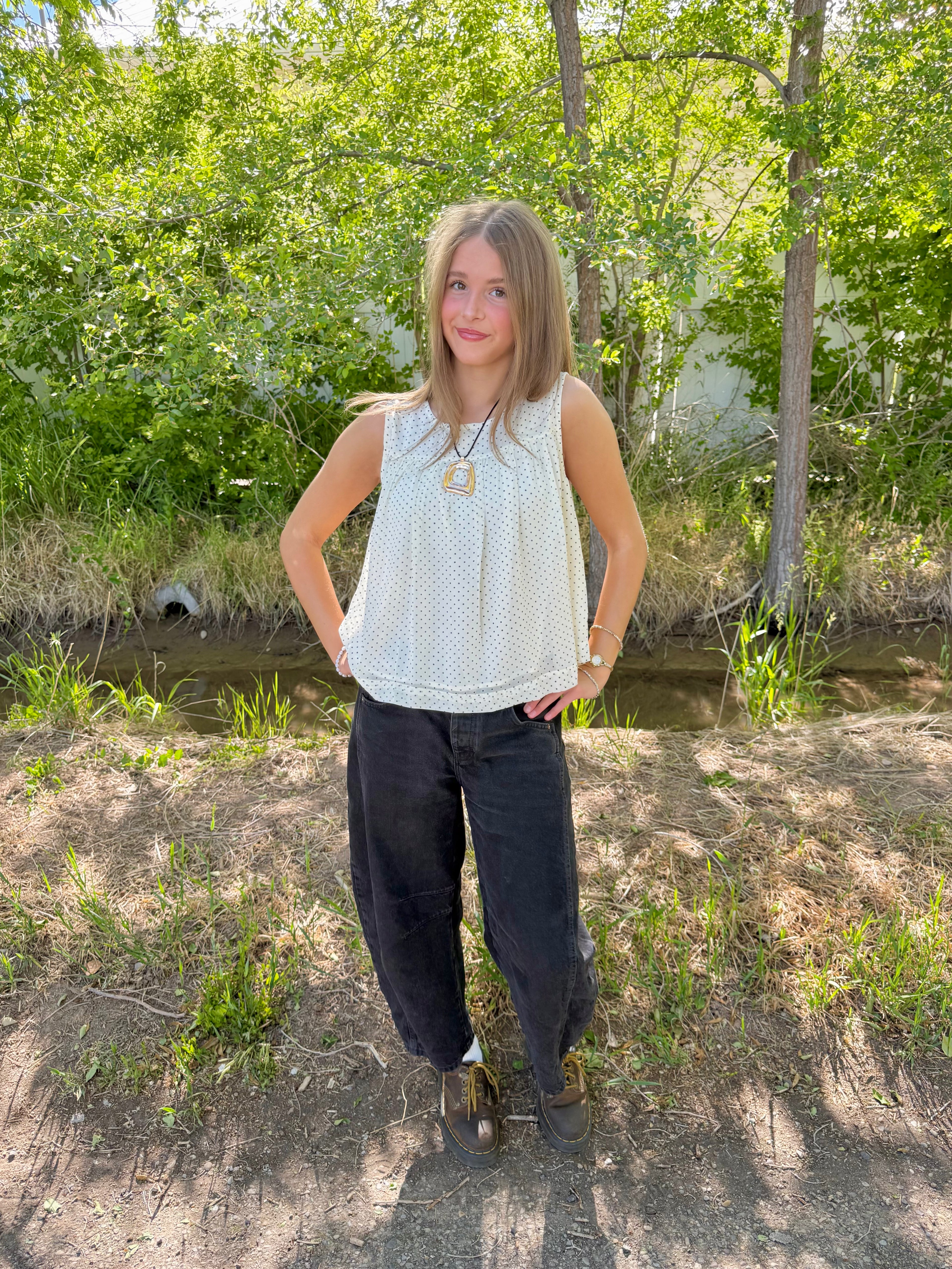 Lennon Polka Dot Top