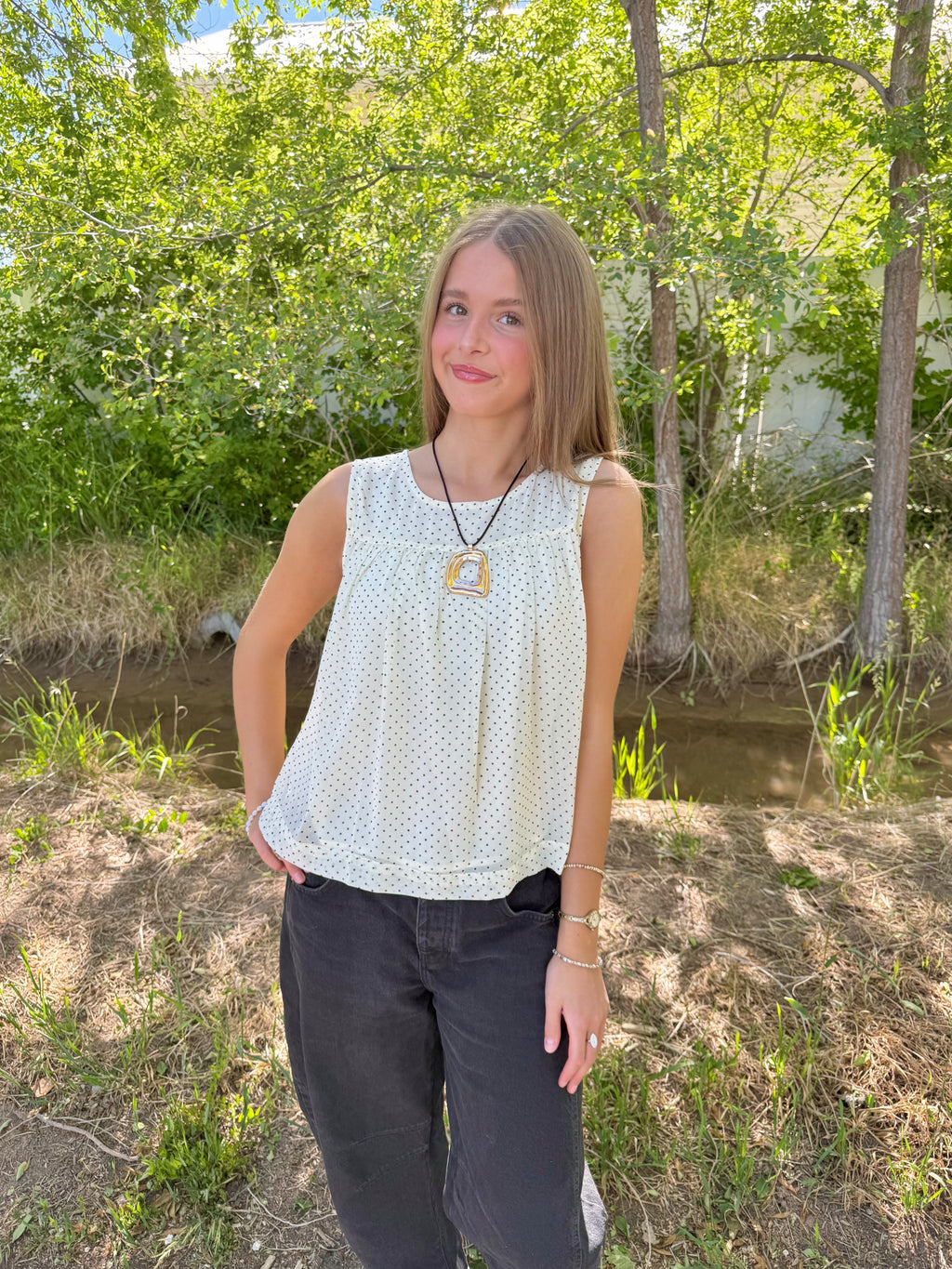 Lennon Polka Dot Top