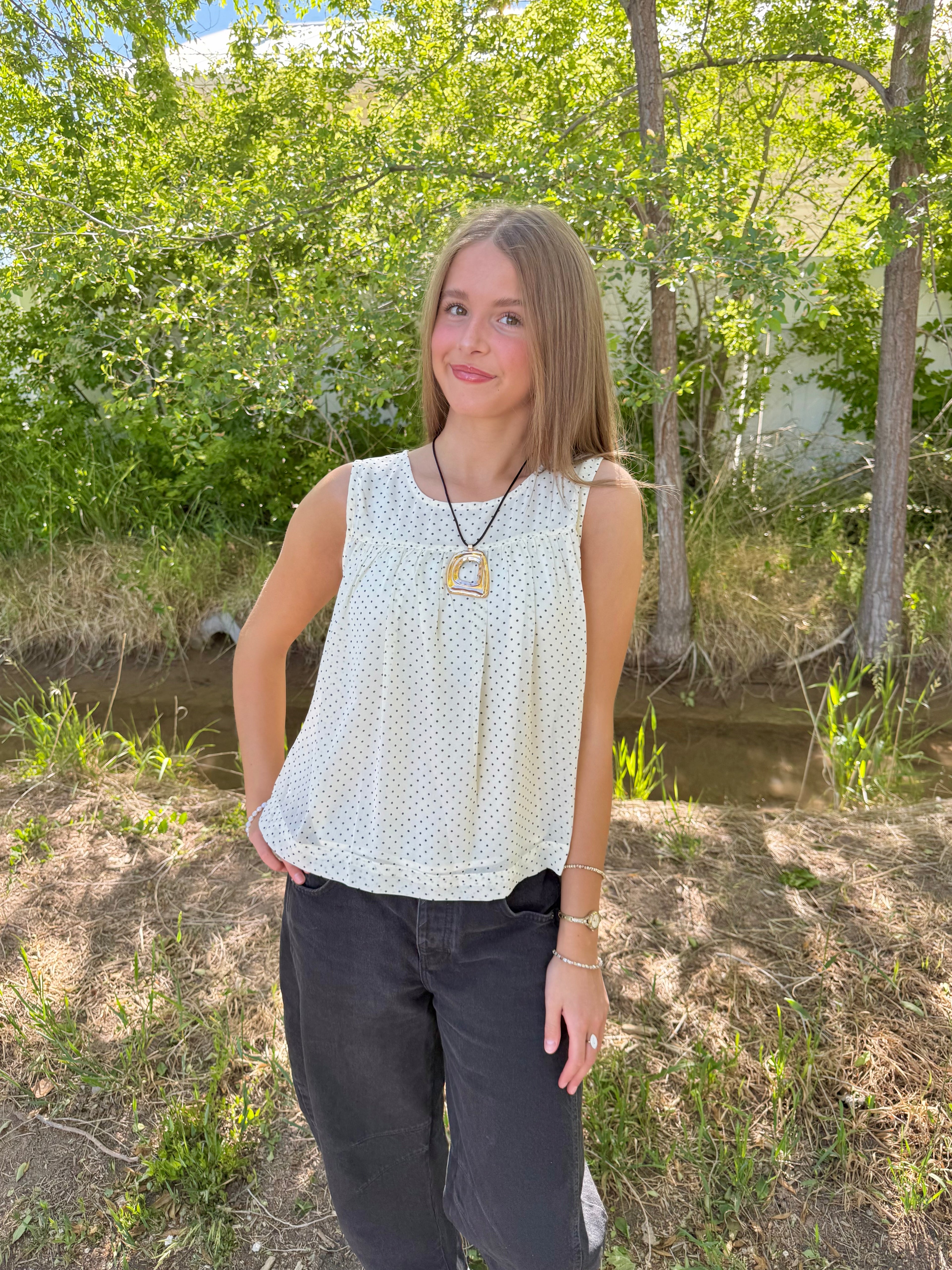 Lennon Polka Dot Top