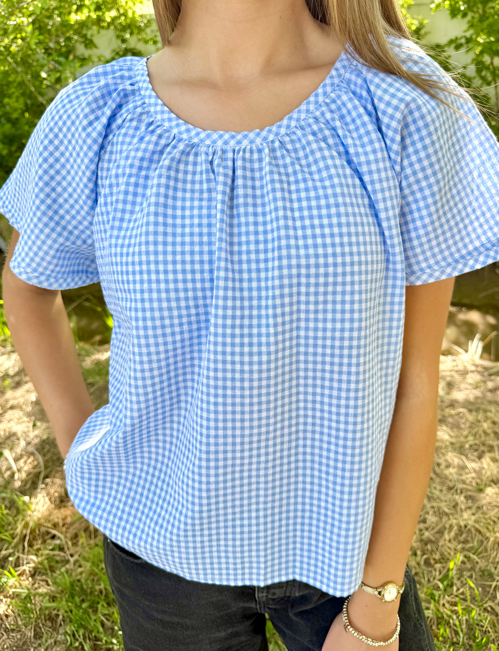 Darla Gingham Top