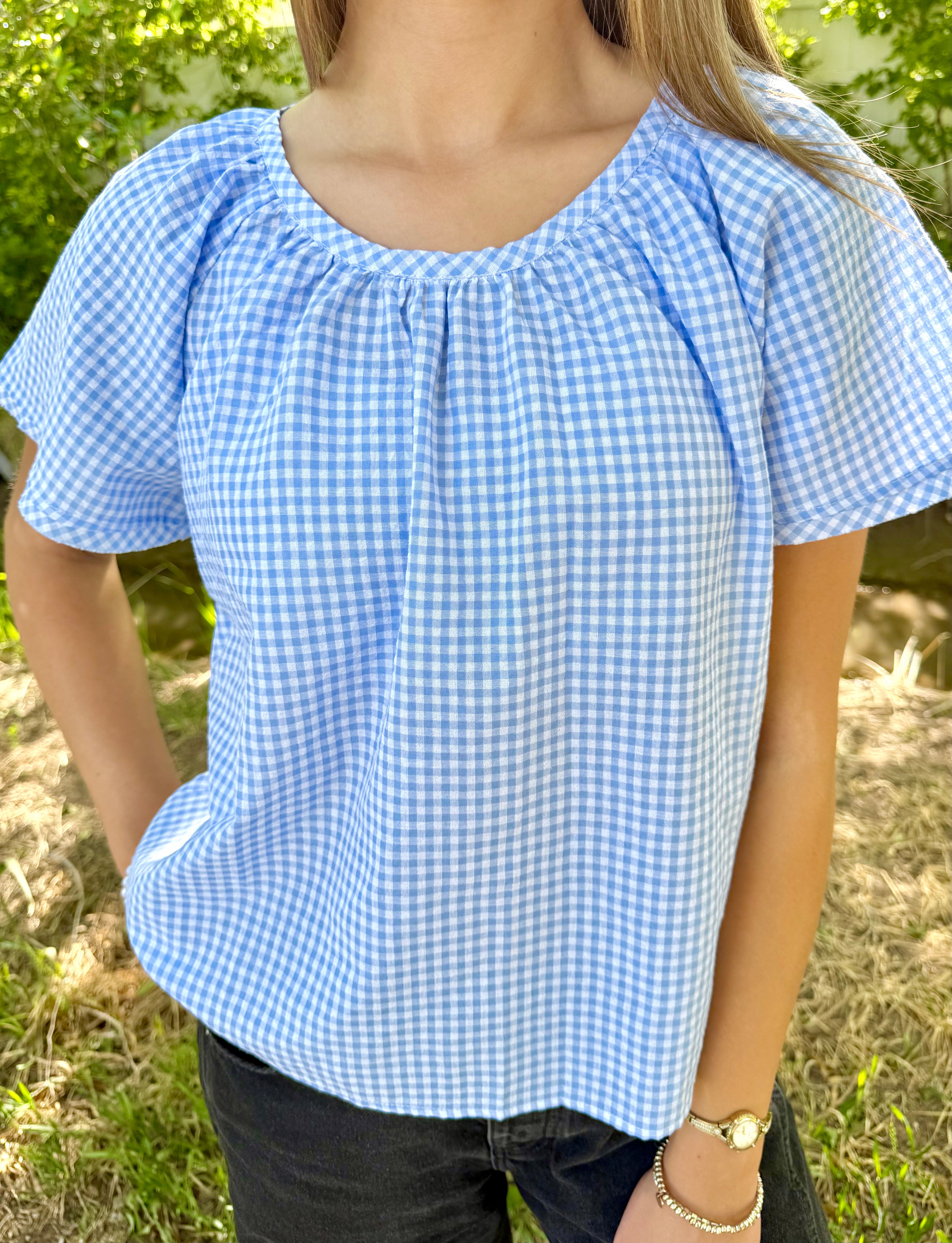 Darla Gingham Top