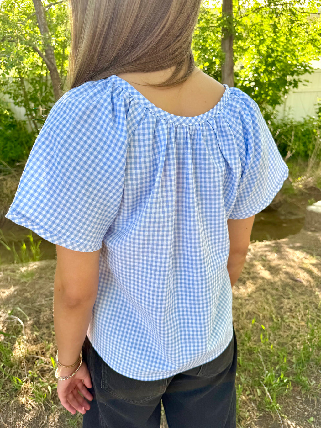 Darla Gingham Top