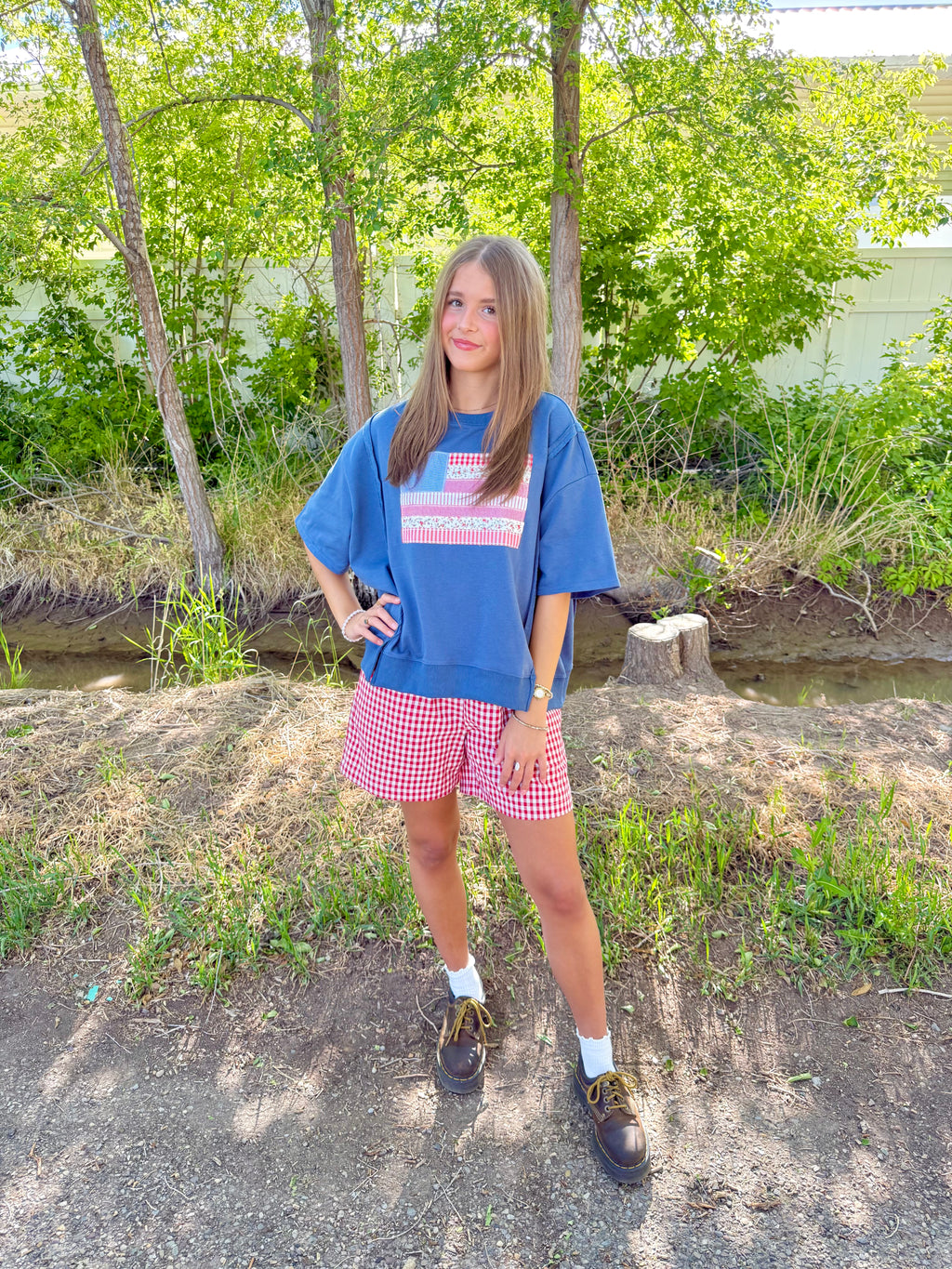 Flag Patchwork Top